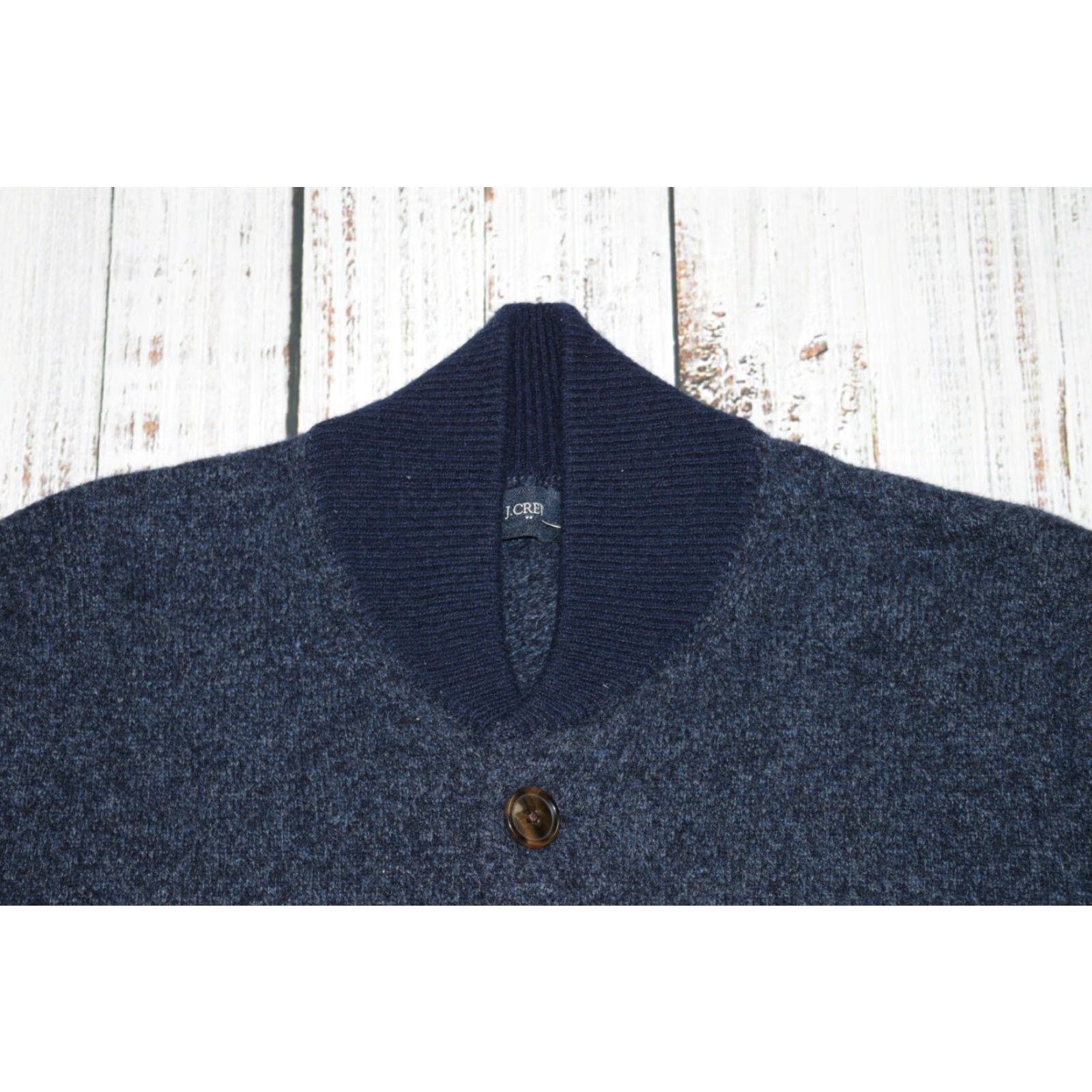 J.Crew **J.CREW Large Men's Classic Fit Cable-Knit Bomber Cardigan in Blue** User: **J.CREW Men's Large Cable-Knit Bomber Cardigan in Blue** Size US L / EU 52-54 / 3 - 2 Thumbnail