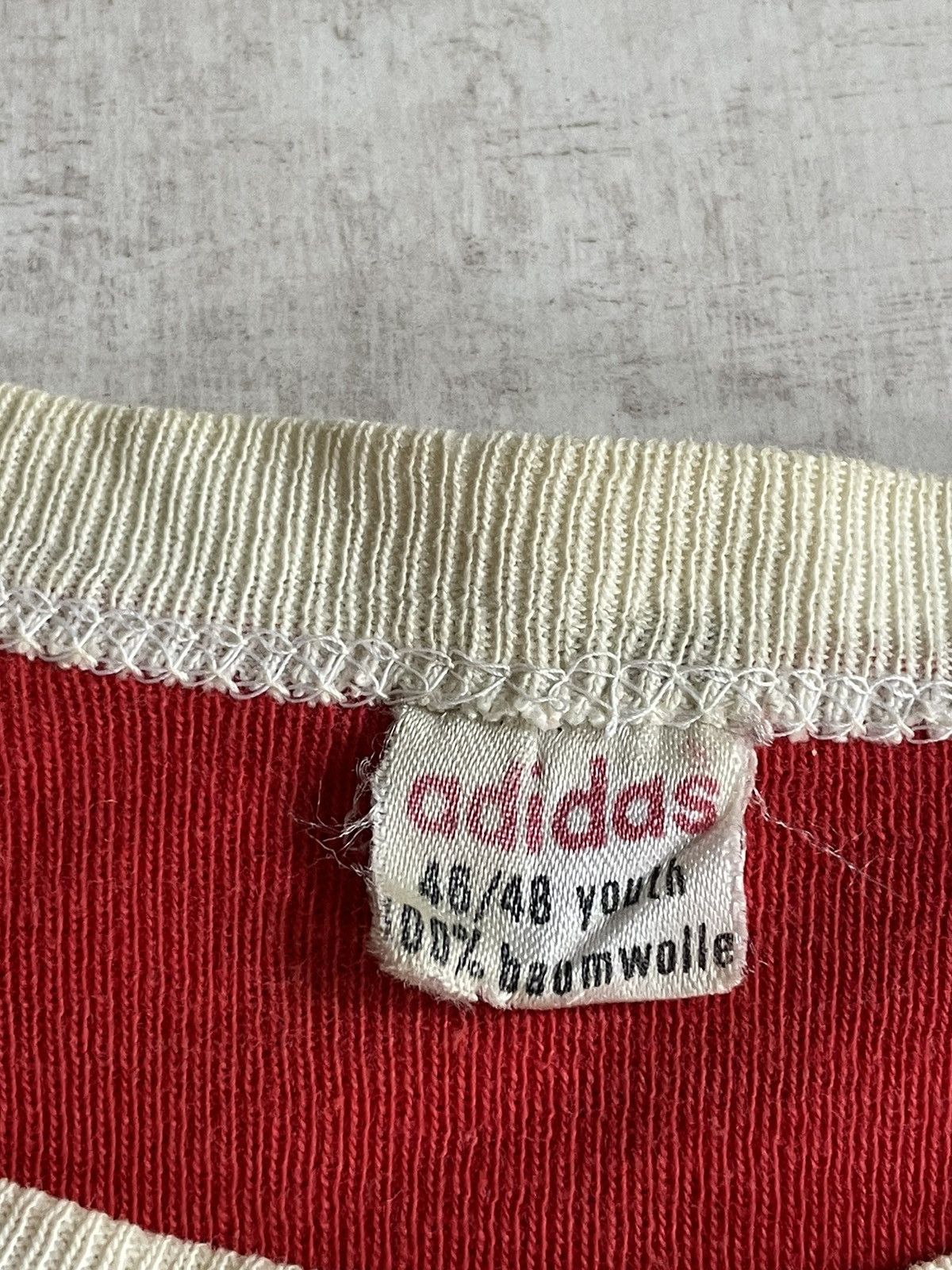 Adidas Vintage 80’s Adidas T-Shirt Red Made In Israel Size US XS / EU 42 / 0 - 6 Thumbnail