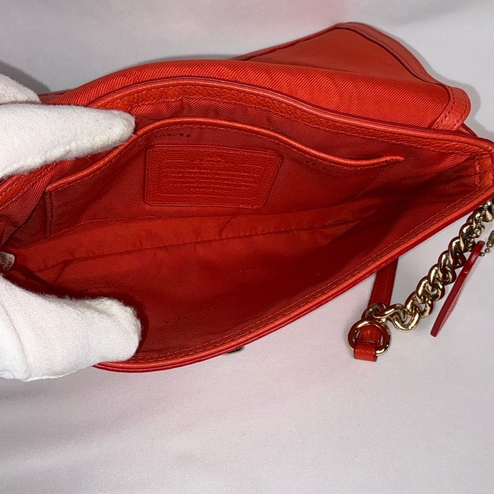 Coach COACH CROSSTOWN Crossbody Burnt Red Orange Pebbled Leather Size ONE SIZE - 9 Thumbnail