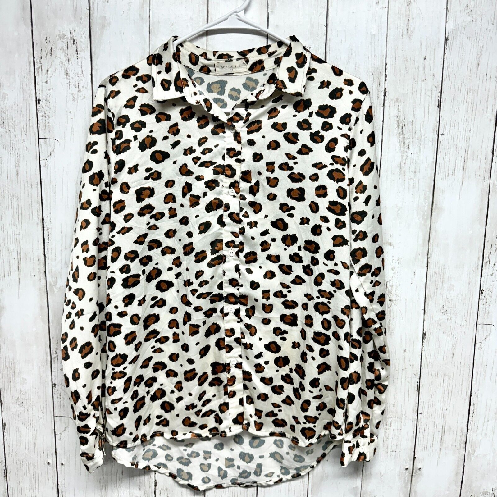 Other Sophie Rue Button Up SM Animal Printed Long Sleeve Collared Size S / US 4 / IT 40 - 1 Thumbnail