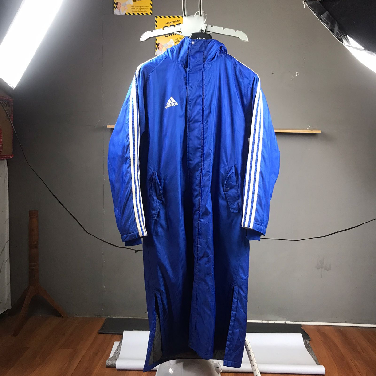 Adidas ADIDAS OVERCOAT BLUE TAPPED Size US XL / EU 56 / 4 - 1 Thumbnail