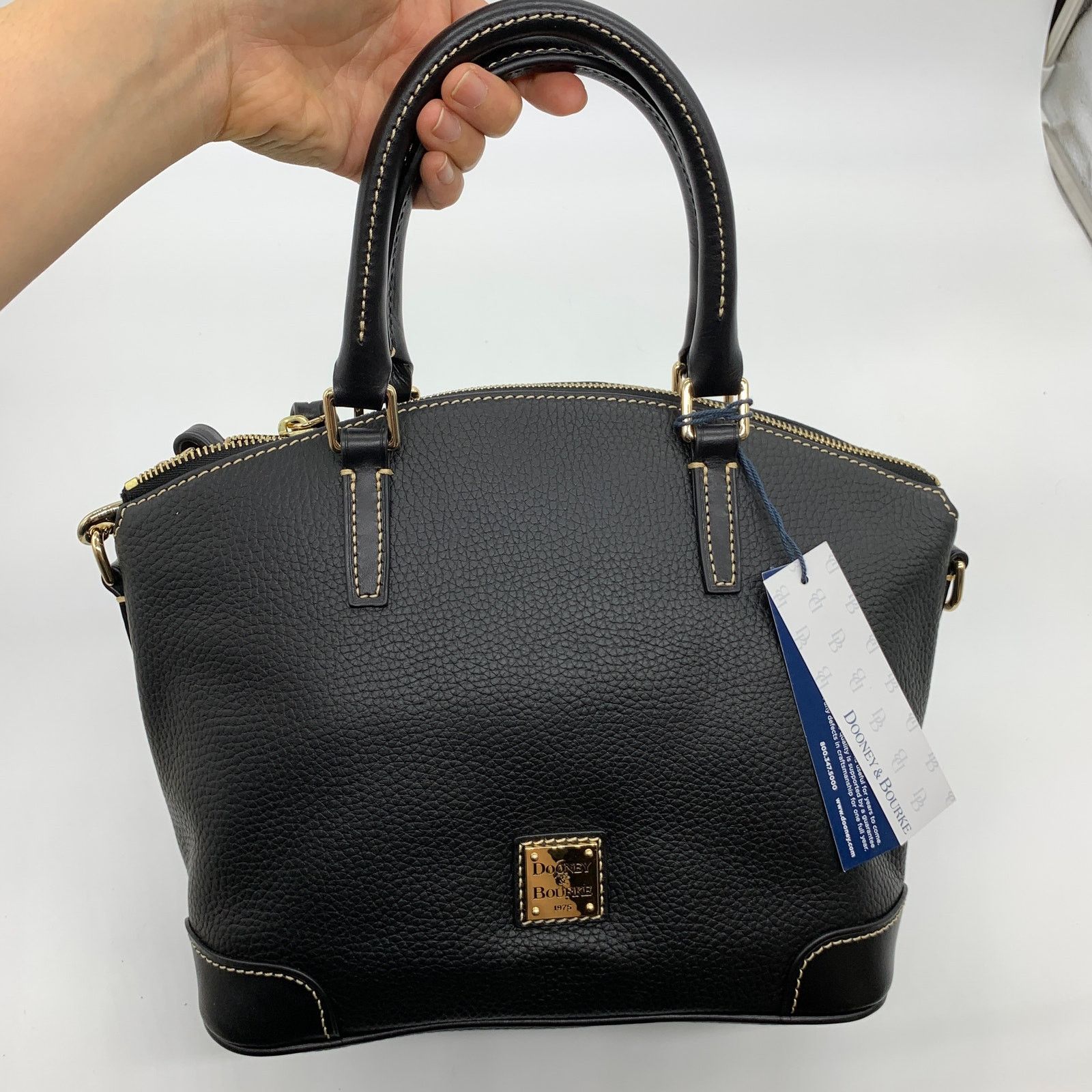 Dooney & Bourke Dooney & Bourke Black Satchel Shoulder Bag with Crossbody Size ONE SIZE - 1 Thumbnail