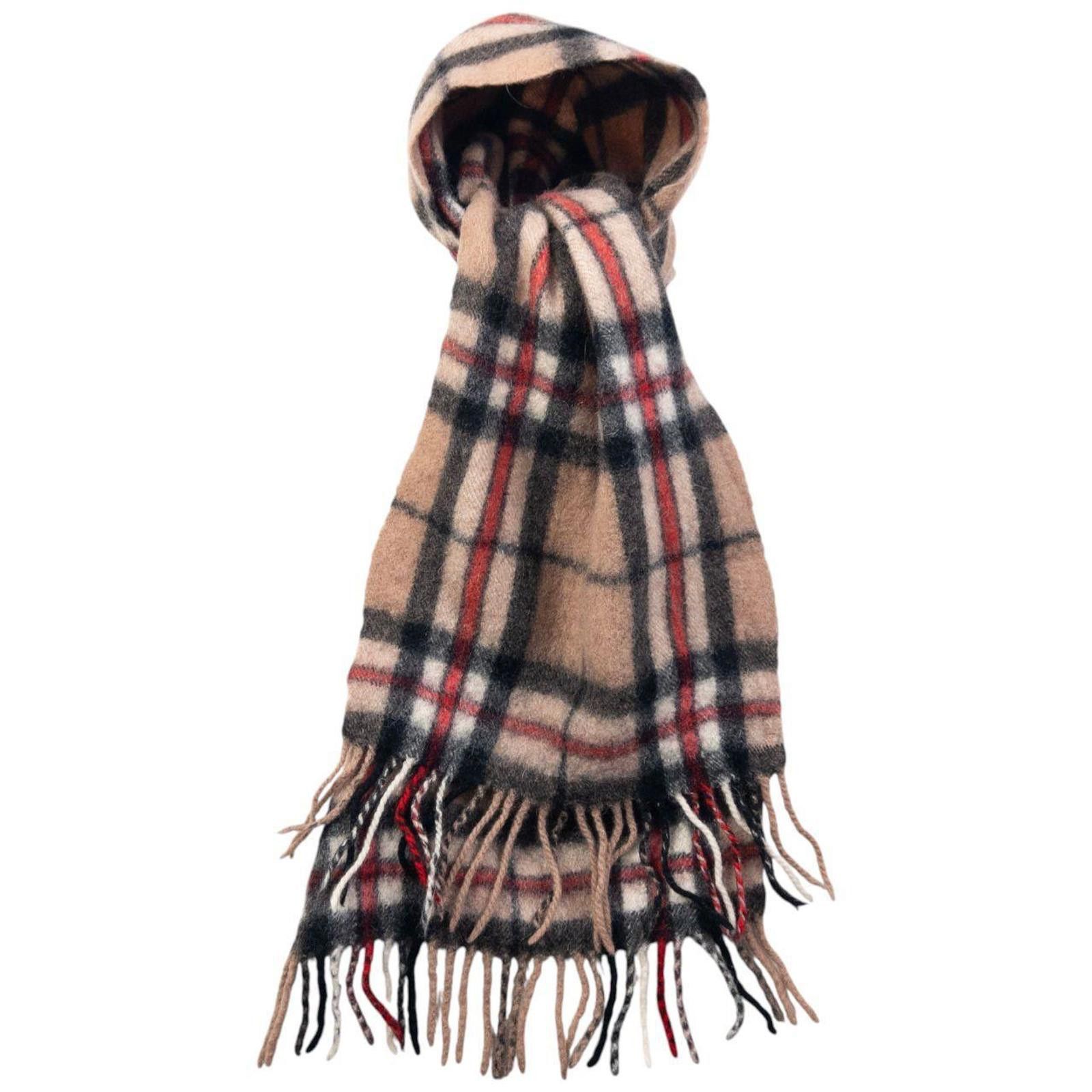 Burberry Vintage Burberry Nova Check Wool Tassel Scarf Size ONE SIZE - 4 Thumbnail