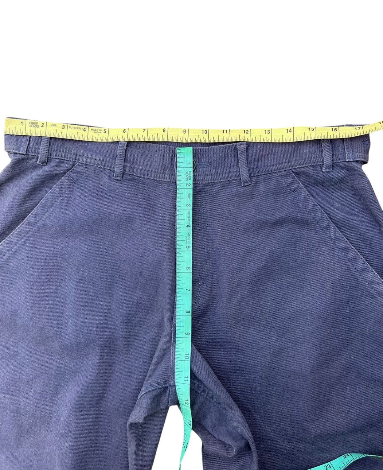Comme des Garcons Homme × Comme des Garcons Homme Plus Vintage 2007 CDGHP Evergreen Sun Fade Navy Baggy Work Pant Size US 33 - 18 Thumbnail