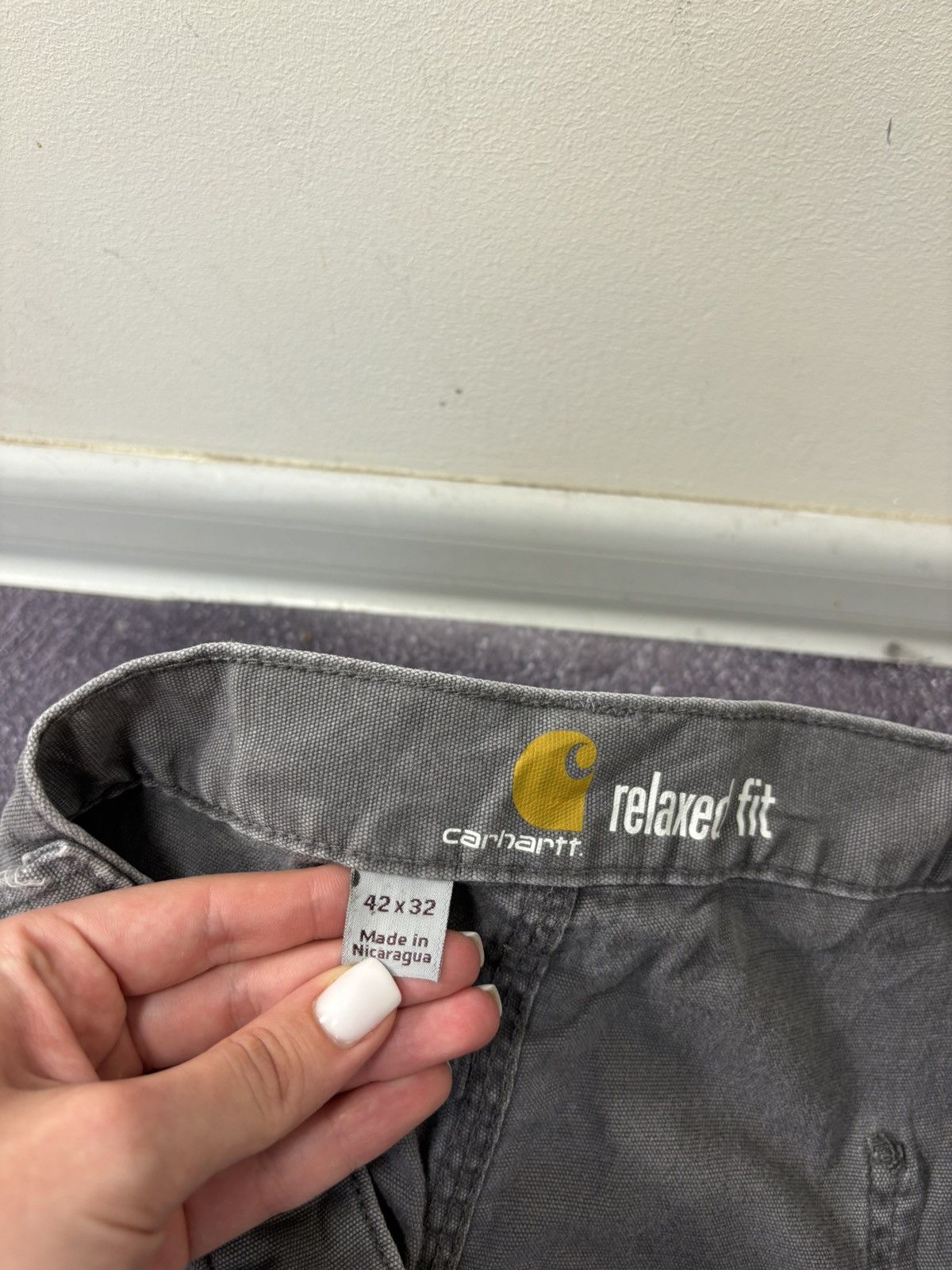 Carhartt Vintage Carhartt USA Workwear Gray Baggy Carpenter Pants Size US 42 / EU 58 - 15 Thumbnail