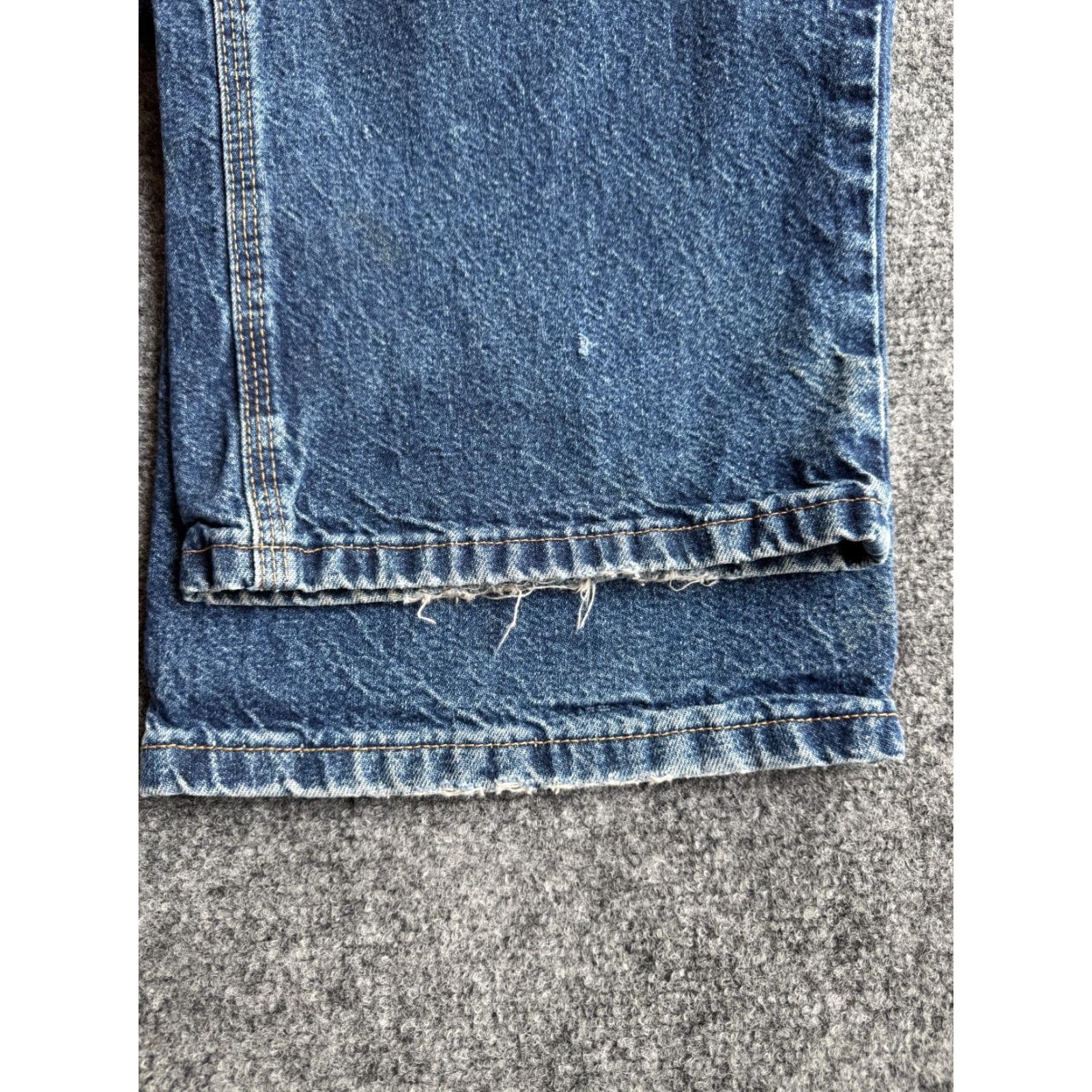 Wrangler VINTAGE Wrangler RIGGS Workwear Jeans Mens 5-Pocket Denim Blue 37-38W x 30L High Rise Straight Relaxed 30in Inseam 30 1990s 2000s Size US 38 / EU 54 - 6 Thumbnail