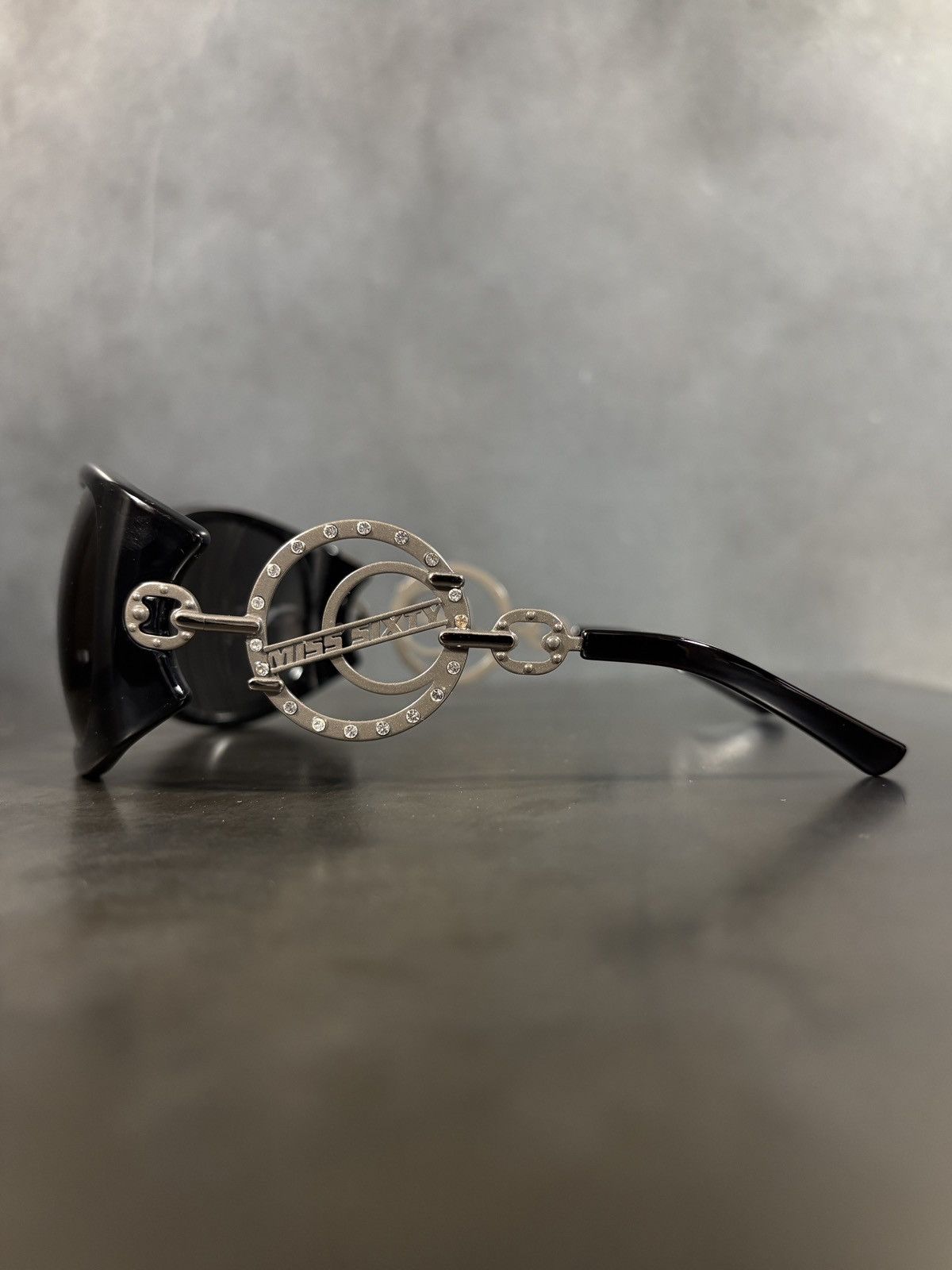 Miss Sixty Vintage Miss Sixty Sunglasses Y2K 2000s Oversized Rhinestone Size ONE SIZE - 3 Thumbnail