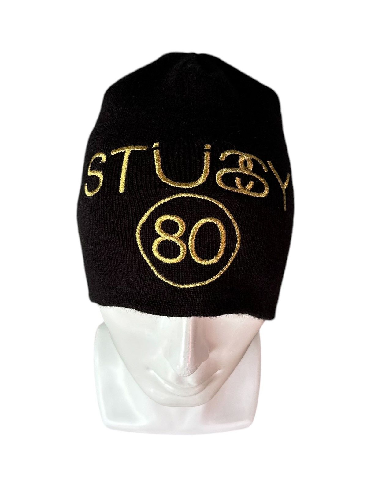 Stussy × Vintage Vtg STUSSY Big logo Beanie Hats Rare ☠️ Size ONE SIZE - 3 Thumbnail