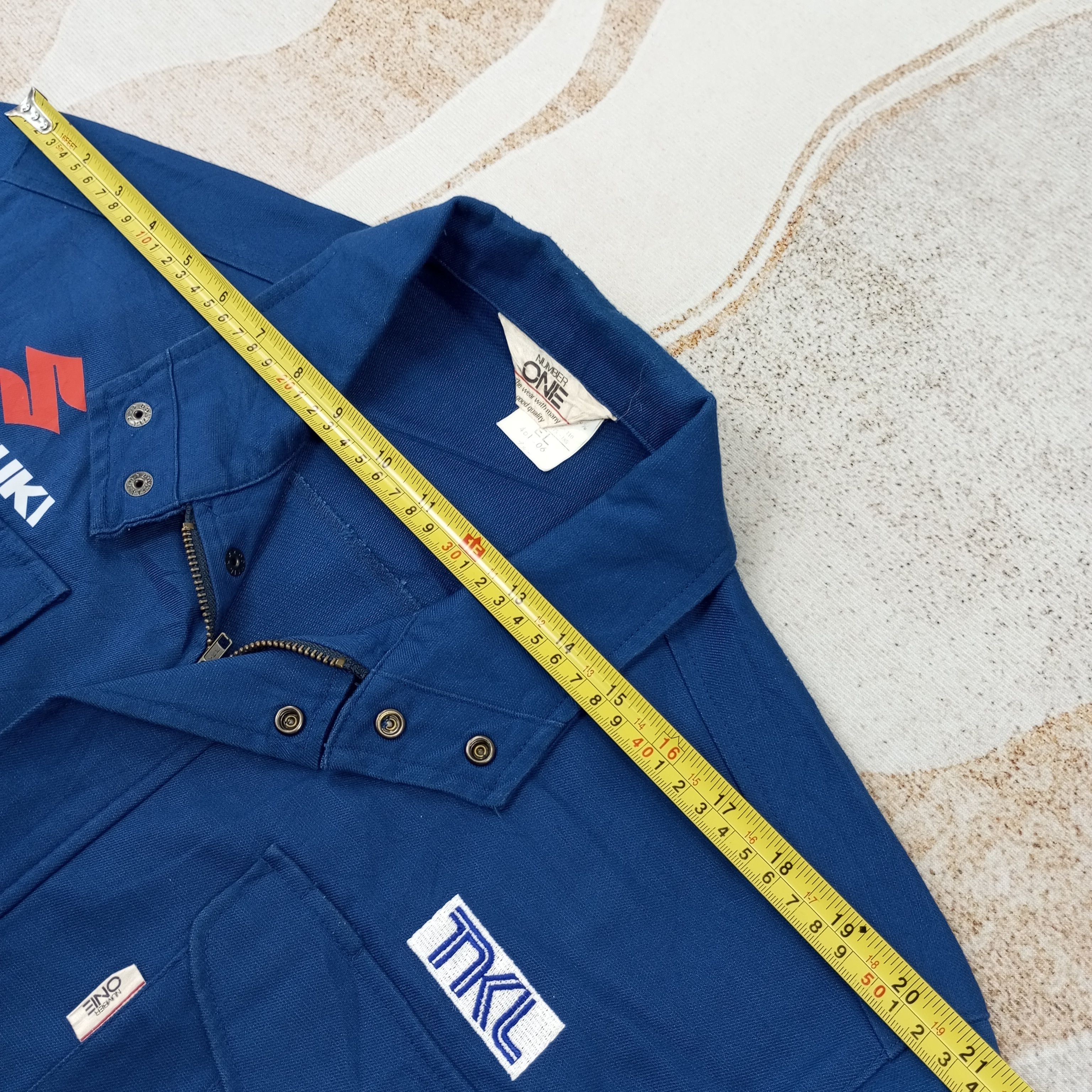 Vintage Suzuki Japanese Motorsports Custom Jacket c232n3 Size US L / EU 52-54 / 3 - 9 Thumbnail