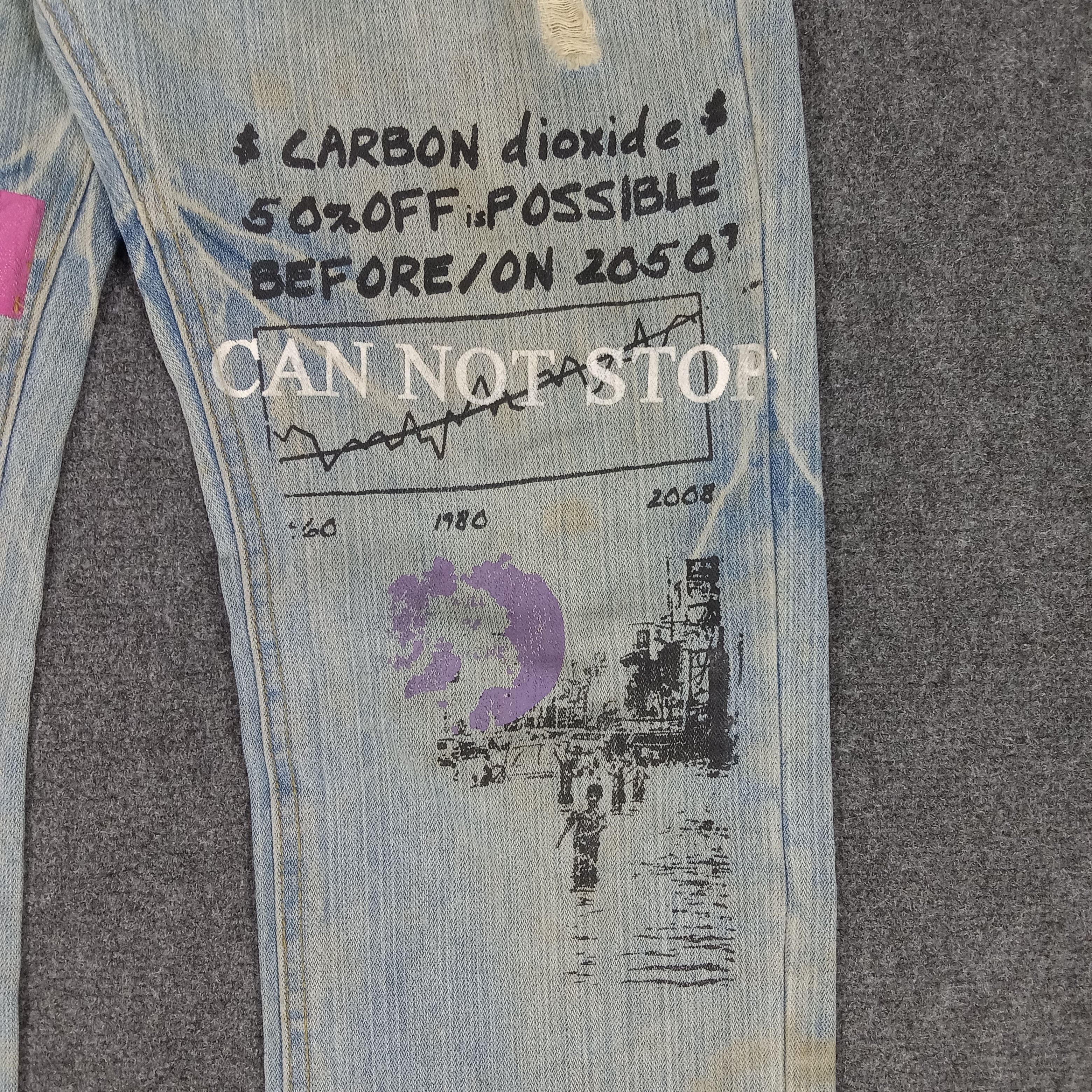 If Six Was Nine × Japanese Brand × Vintage Point Loma Japanese Brand Art Rising Denim Jeans Size US 32 / EU 48 - 4 Thumbnail