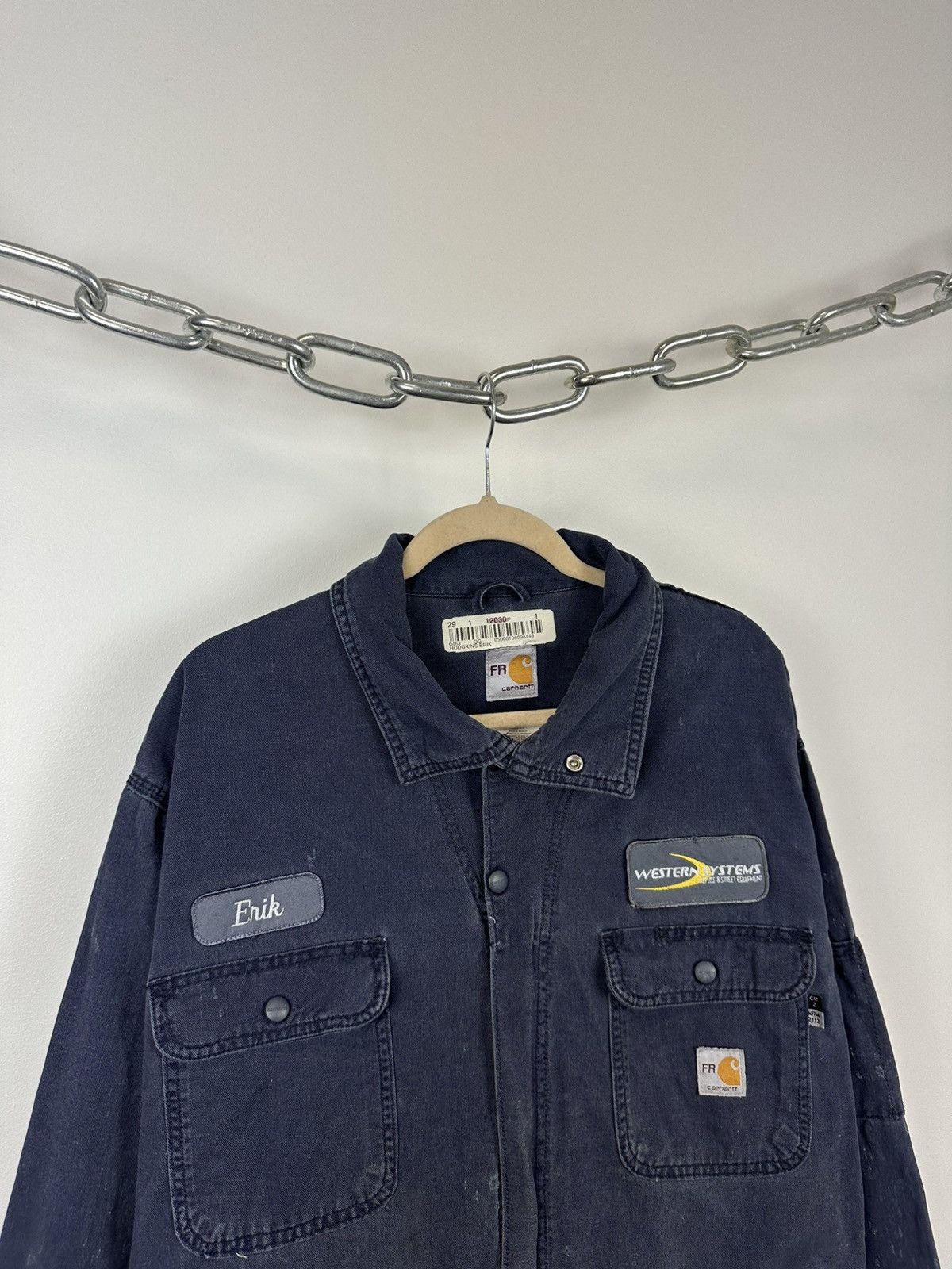Carhartt Vintage 90s Carhartt Flame Resistant USA Cropped Work Jacket Size US M / EU 48-50 / 2 - 5 Thumbnail