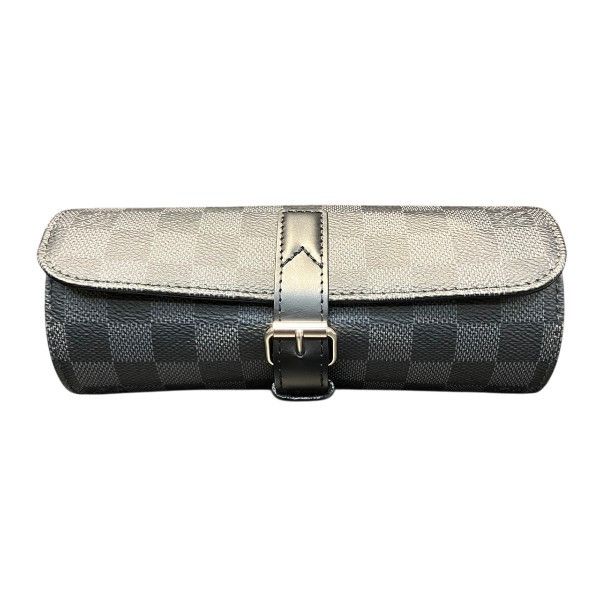 Louis Vuitton Louis Vuitton Etui 3 Montres Damier Graphite Watch Case Textile Other N41137 DUTY FREE for USA