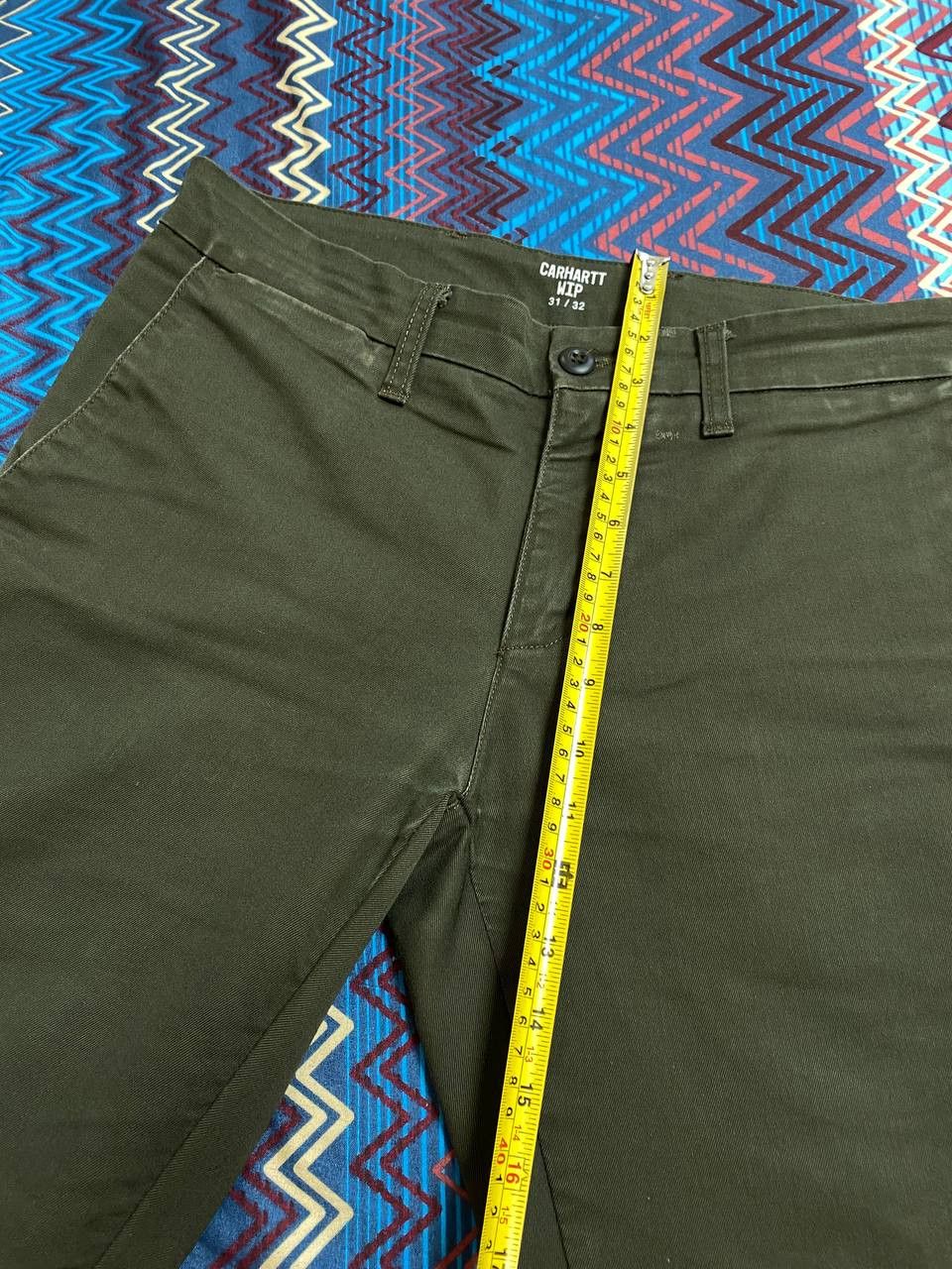 Carhartt vintage jeans pants Y2K Carhartt WIP logo streetwear Size US 31 - 12 Thumbnail