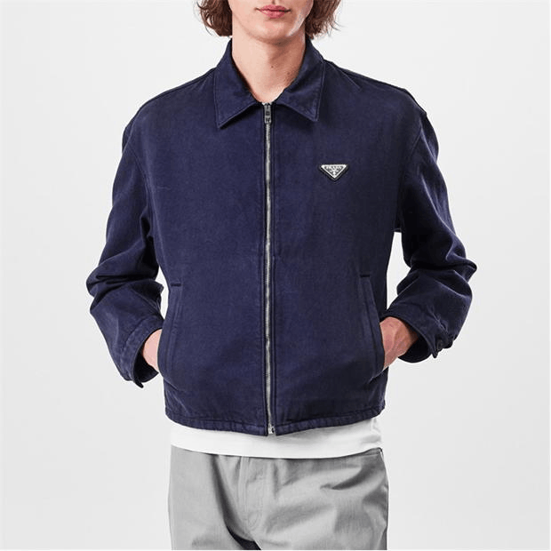Prada Denim Overshirt With Logo Embellishment Size US L / EU 52-54 / 3 - 3 Thumbnail