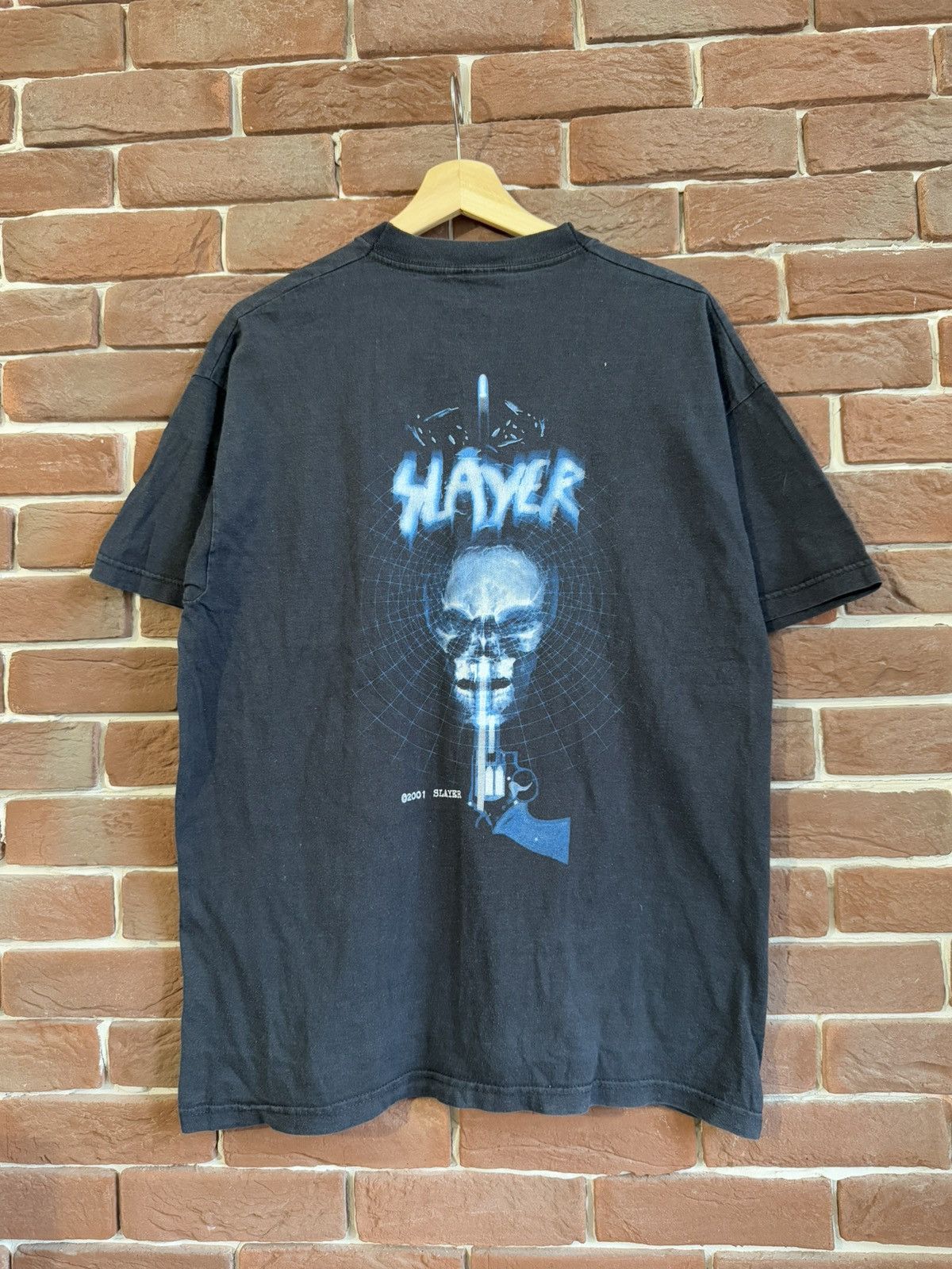 Band Tees Rare Vintage 00s Slayer 2001 Thrash Metal Band Tee Black L Size US L / EU 52-54 / 3 - 2 Thumbnail