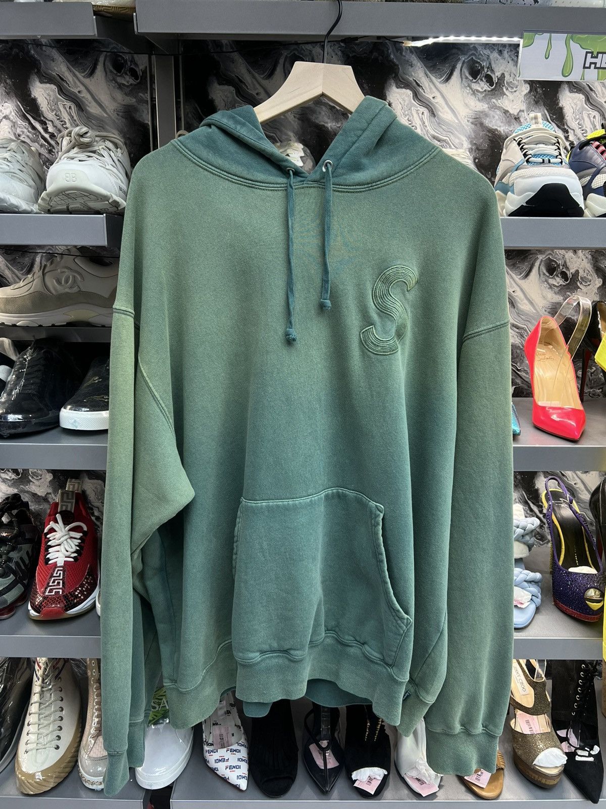 Supreme Supreme Green Hoodie Size US XXL / EU 58 / 5 - 1 Thumbnail