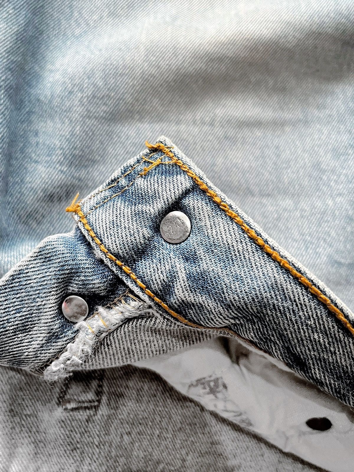 Levi's 98’ Levi’s 501 Made In USA Distressed Denim Pants Size US 30 / EU 46 - 10 Thumbnail