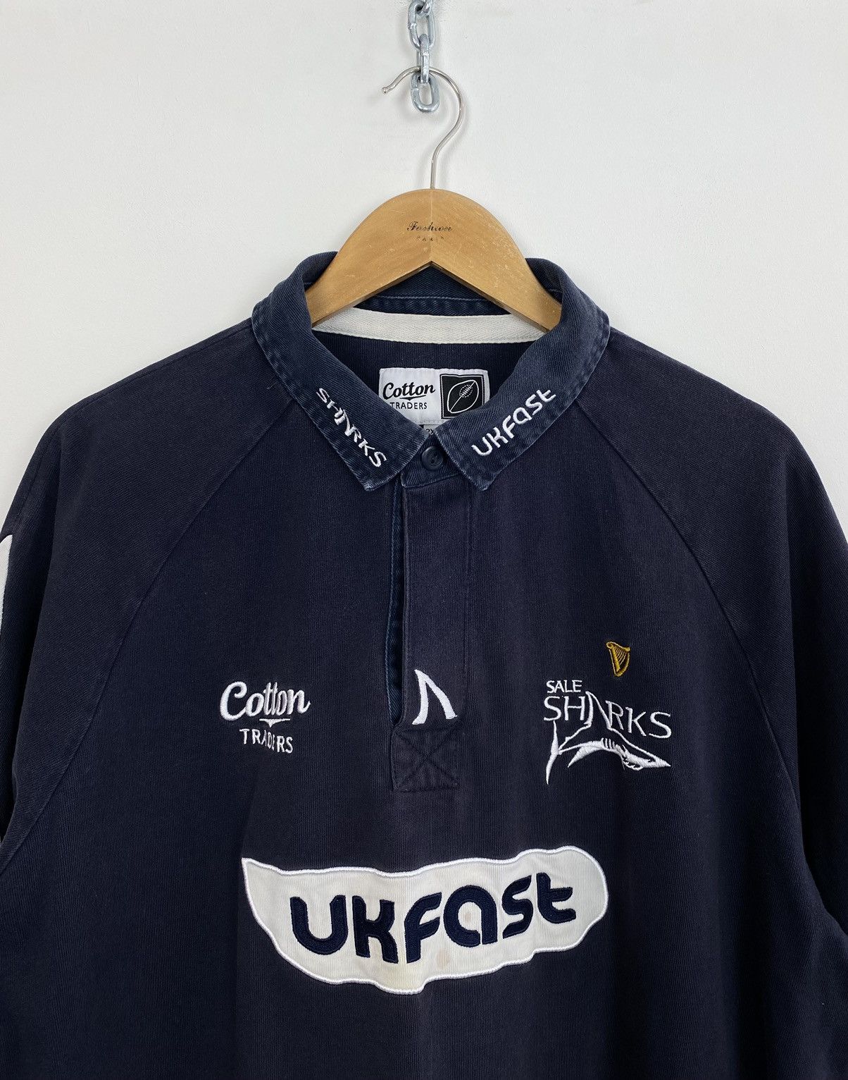 Other Cotton Traders Sale Sharks Rugby Shirt 2009-2010 Size 2XL Size US XXL / EU 58 / 5 - 2 Thumbnail