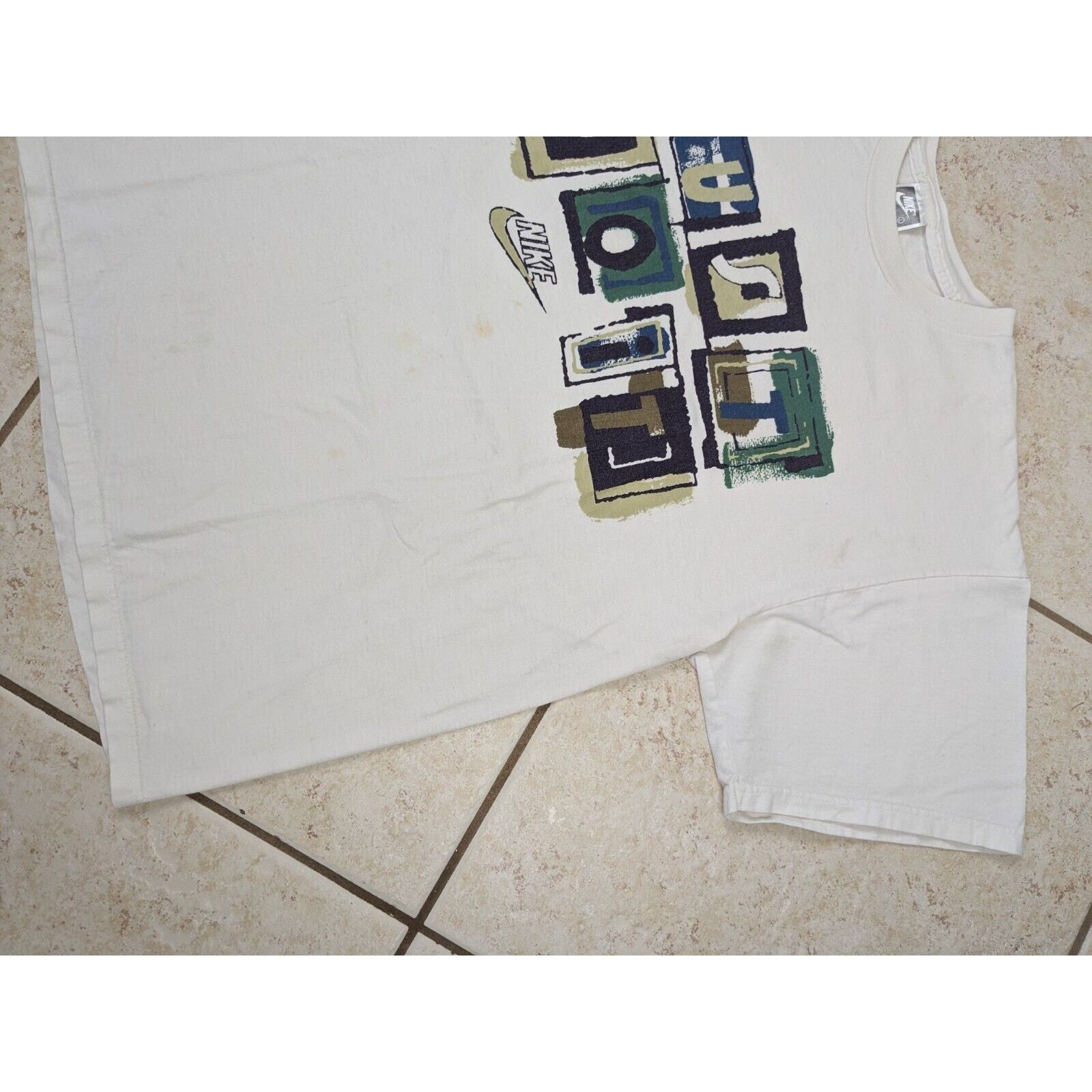 Nike Vtg Nike Just Do It Spell Out White T Shirt L USA Tag 1990's Size US L / EU 52-54 / 3 - 3 Thumbnail