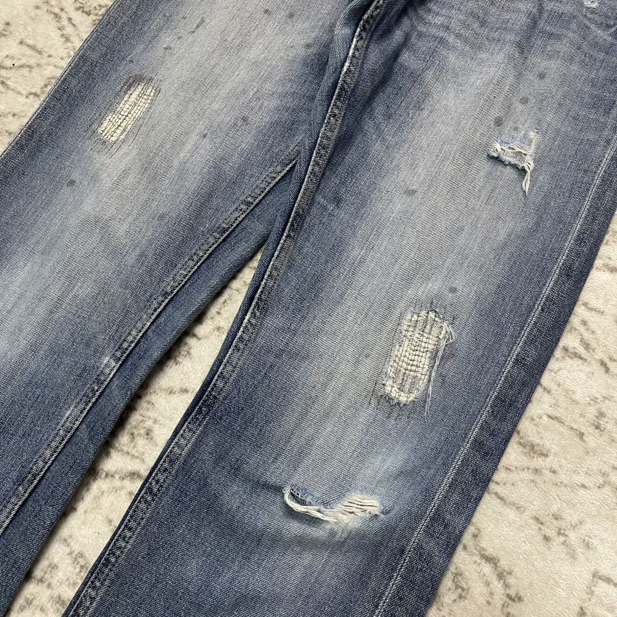 Sugar Cane Cube Sugar Japan Buckle Back Work Wear Denim Jeans Size US 30 / EU 46 - 8 Thumbnail