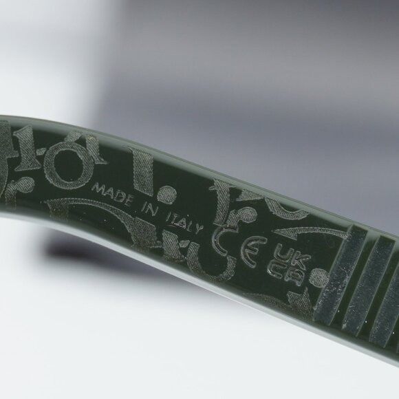 Dior Dior DIORB23 S2F 55H7 Sunglasses Green Square Frame Size ONE SIZE - 5 Thumbnail