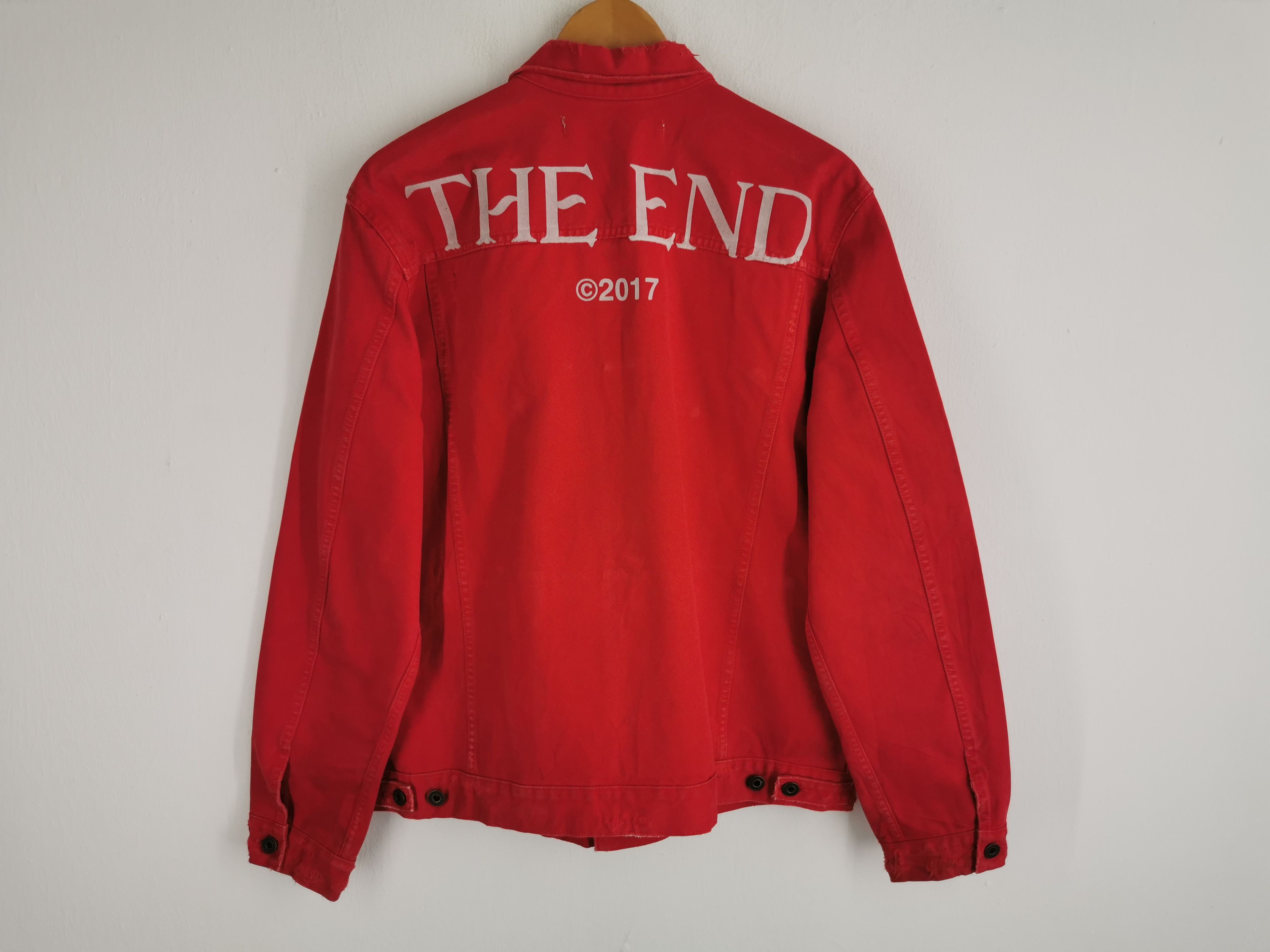 Off-White Off White X Virgil Asloh "The End 2017" Red Denim Jacket Size US M / EU 48-50 / 2 - 2 Thumbnail