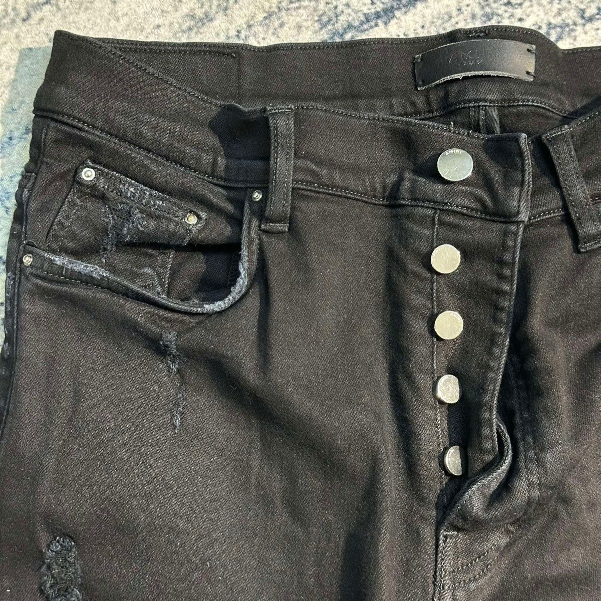 Amiri × Hypebeast AMIRI DESTROYED DENIM PANTS Size US 34 / EU 50 - 5 Thumbnail