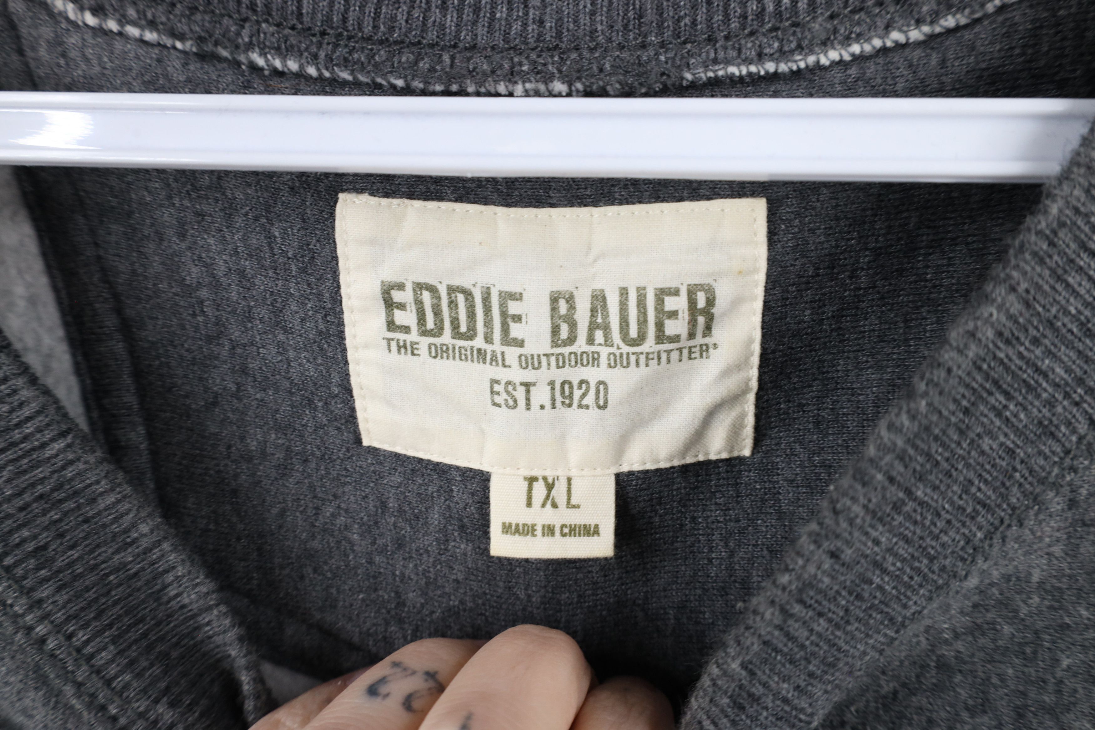 Eddie Bauer × Vintage Vintage Eddie Bauer Heavyweight Crewneck Sweatshirt Gray Size US XL / EU 56 / 4 - 7 Thumbnail