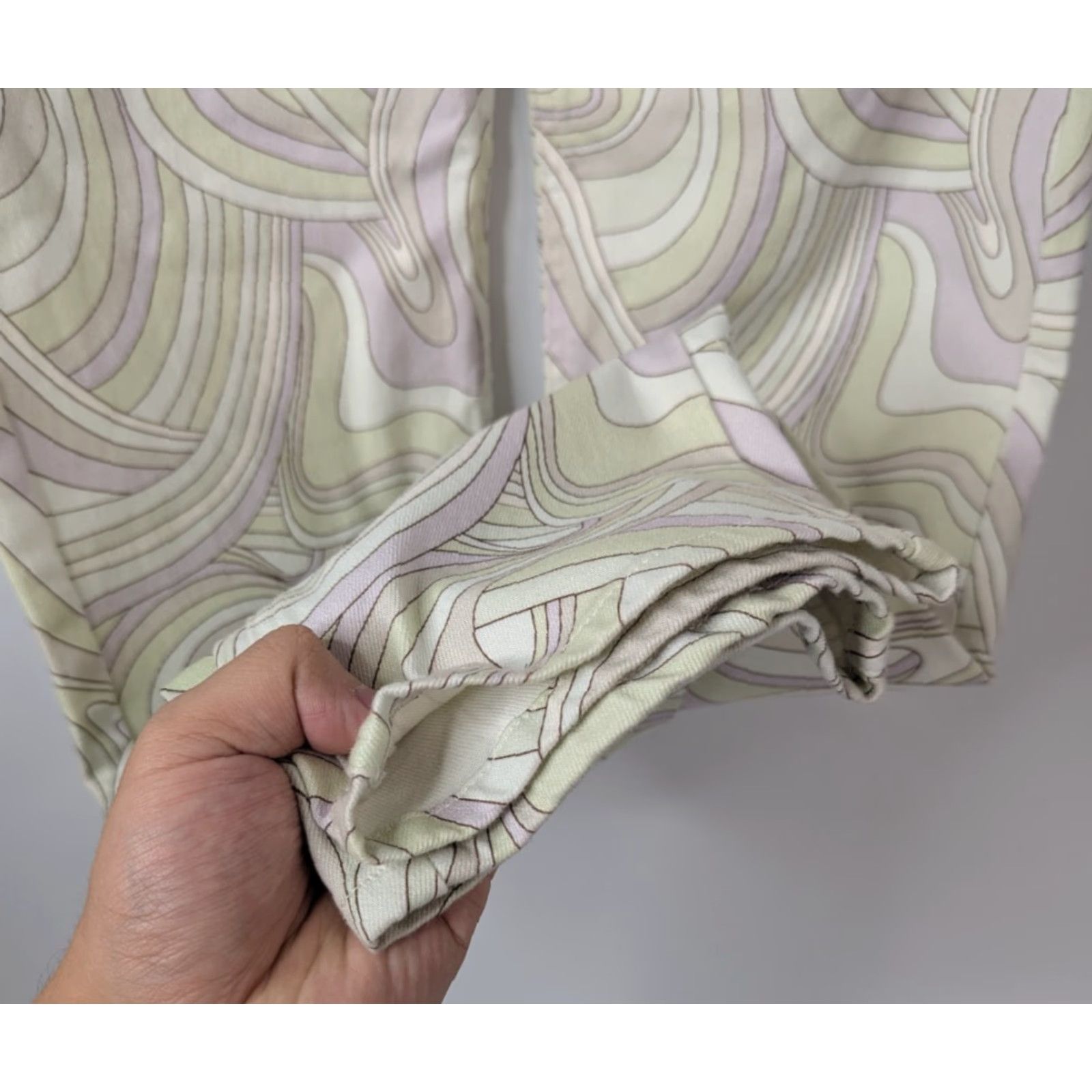 Aritzia Wilfred Free Aritzia Pants Straight Leg 2 Lavender Cream Multicolor Twill Ankle Casual City Preppy 10+2 Size 26" / US 2 / IT 38 - 4 Thumbnail