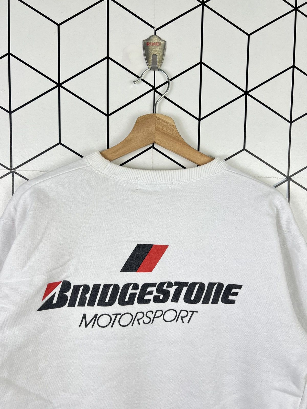 Sports Specialties Vintage 80s Bridgestone Motorsport Racing Sweatshirt Size US M / EU 48-50 / 2 - 2 Thumbnail
