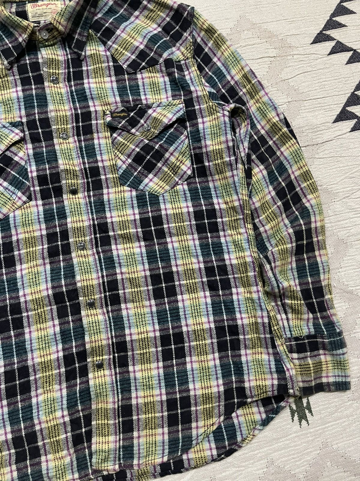 Wrangler VINTAGE WRANGLER PRE-SHRUNK TARTAN PLAID WESTERN BUTTON UP Size US M / EU 48-50 / 2 - 4 Thumbnail