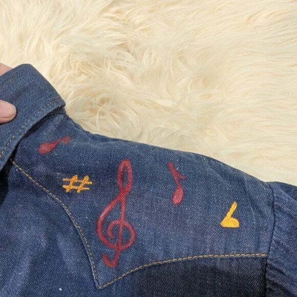 Vintage Vintage GWG Denim Pearl Snap Western Shirt Size L / US 10 / IT 46 - 8 Thumbnail