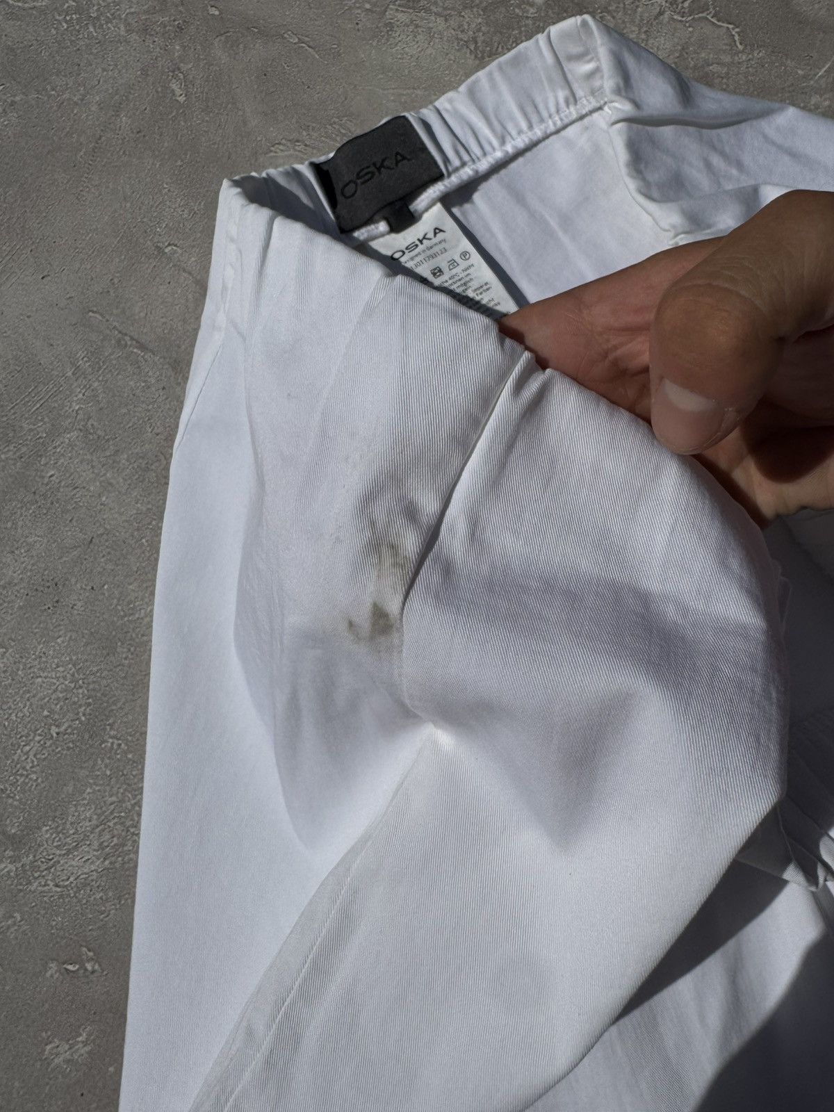 OSKA OSKA White Baggy Chino Pants Size 36" / US 14 / IT 50 - 12 Thumbnail