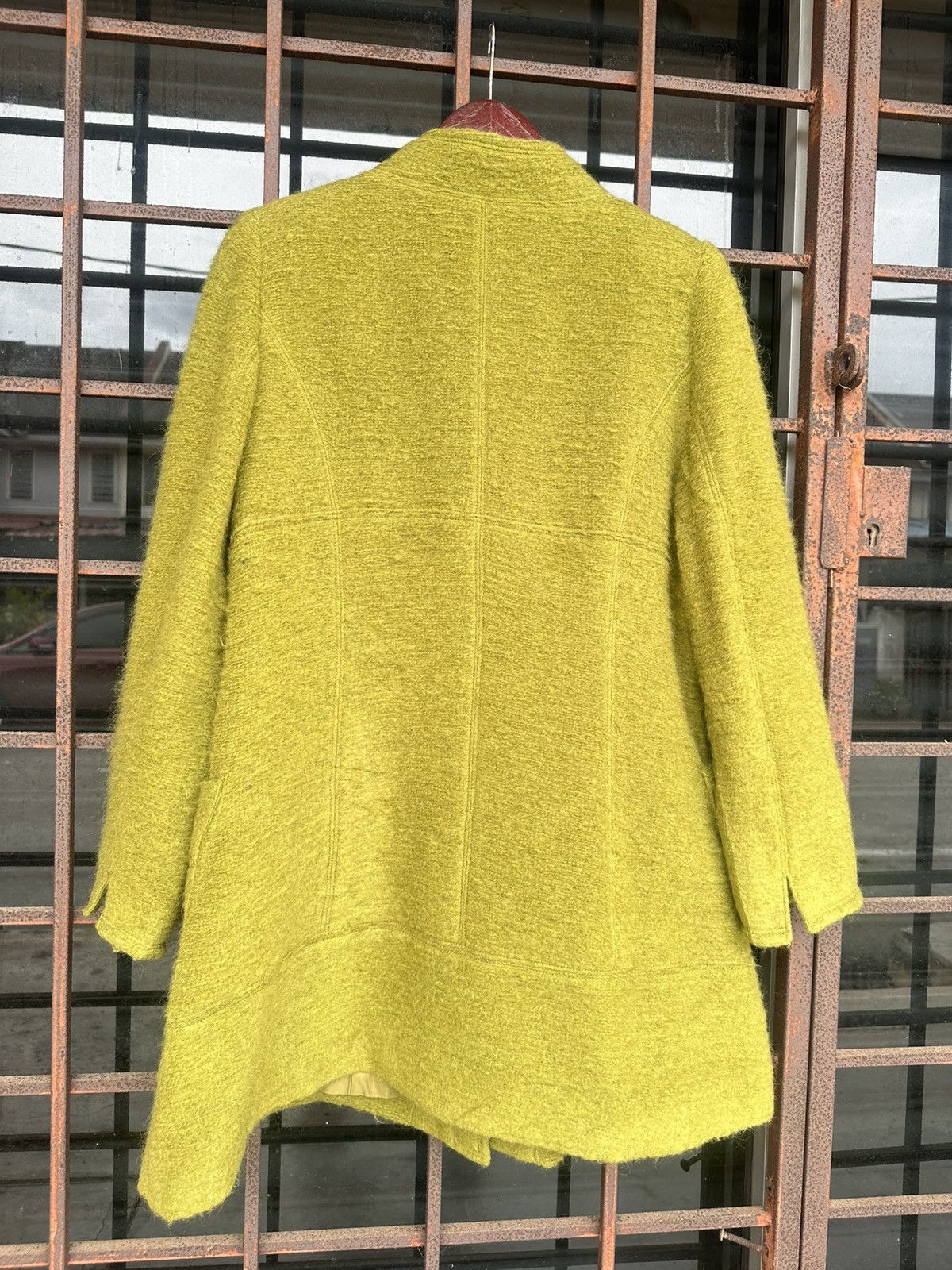 Vintage Wool Long Jacket Italian Fabric Size M / US 6-8 / IT 42-44 - 5 Thumbnail