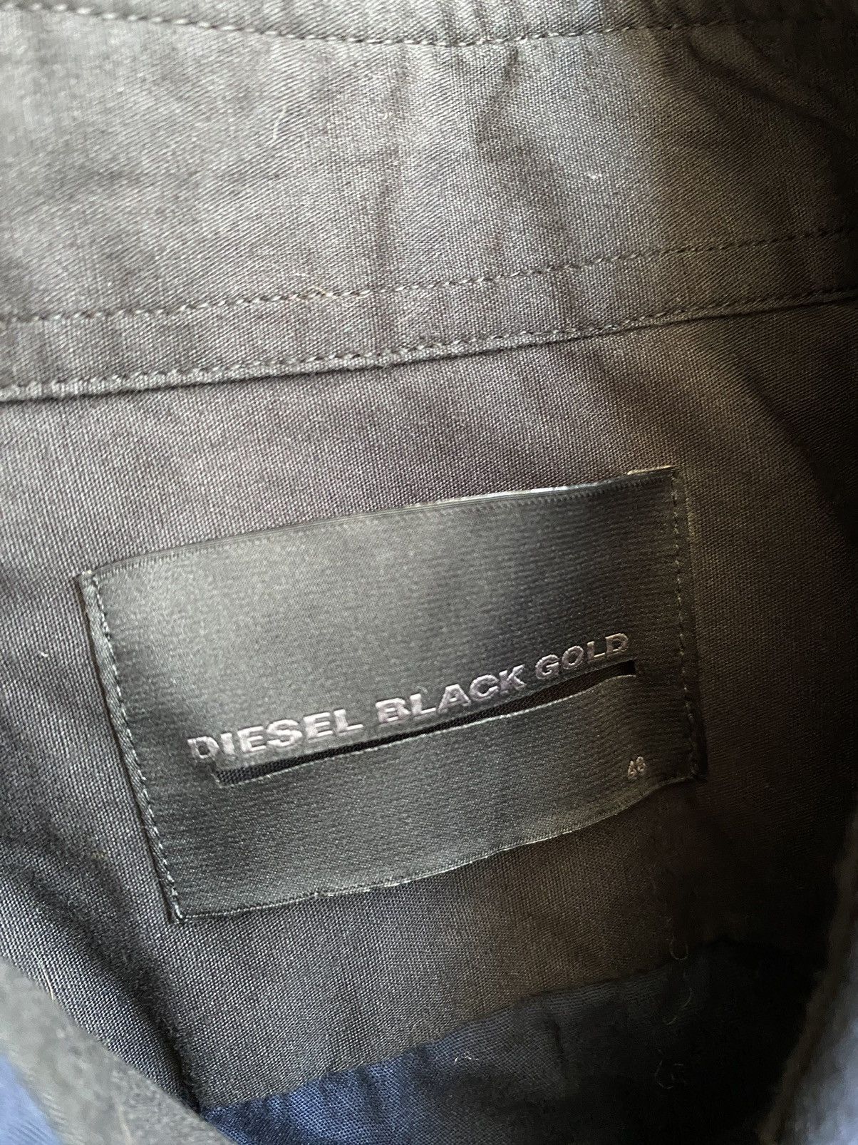 Diesel × Diesel Black Gold Diesel Black Gold leather Printed LS Shirt 48 Size US M / EU 48-50 / 2 - 2 Thumbnail