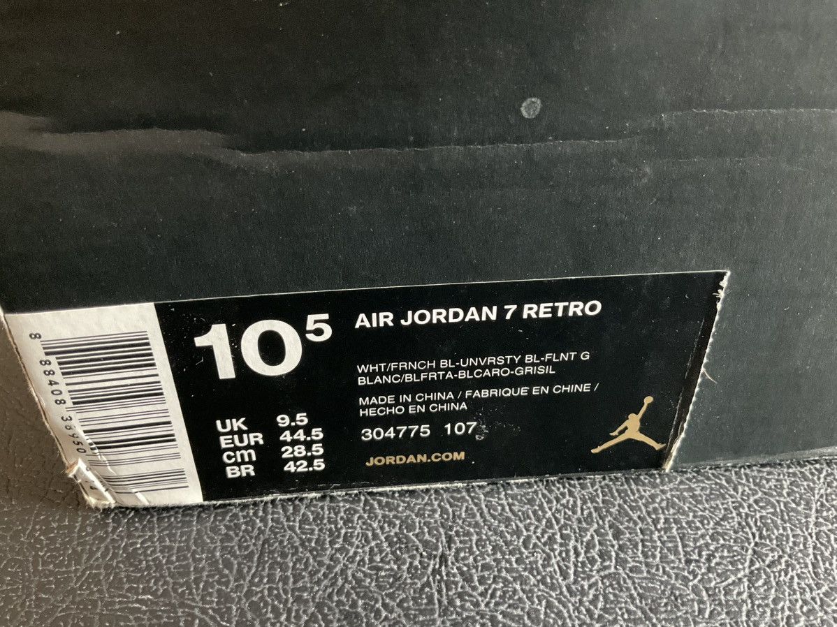 Jordan Brand Jordan 7 French blue men’s size 10.5 Size US 10.5 / EU 43-44 - 12 Thumbnail