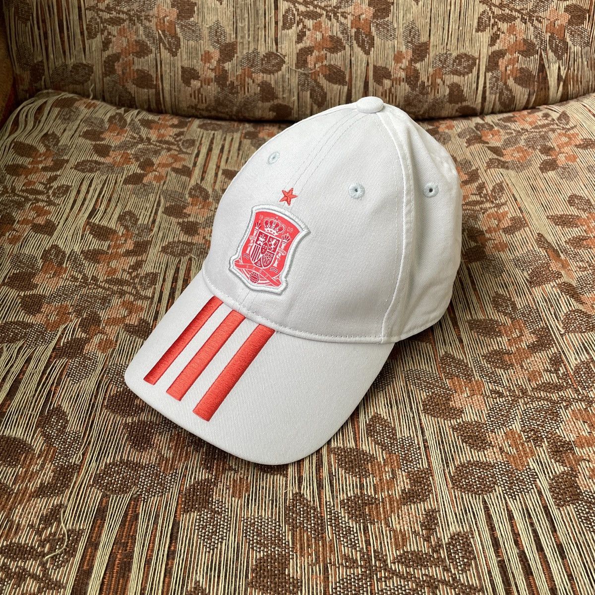 Adidas Adidas Spain FEF 3 Stripes Football Soccer Grey Cap Hat Size ONE SIZE - 4 Thumbnail