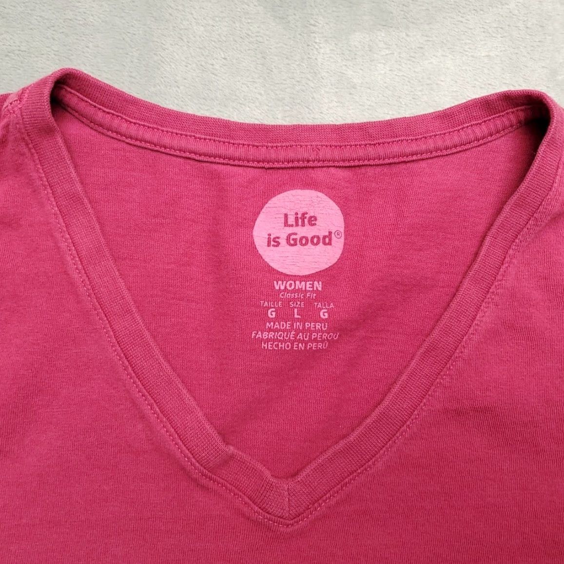 Life is Good Life is good Shirt Womens L Pink Classic Fit Nature Outdoor Best in Snow Dog TEE Size L / US 10 / IT 46 - 5 Thumbnail