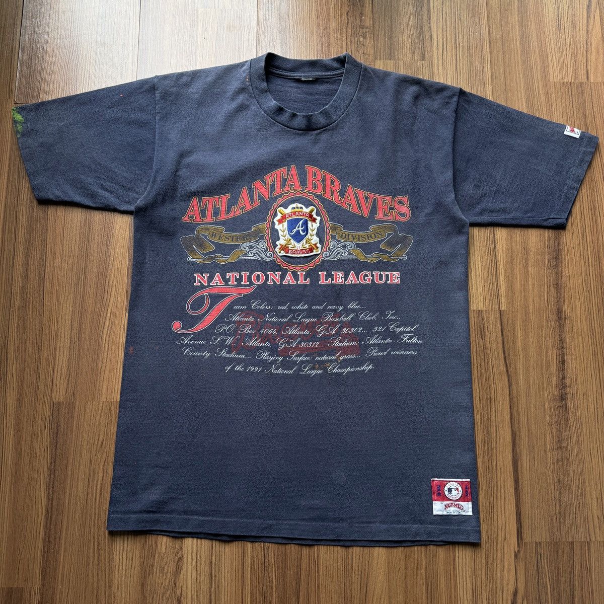 MLB × Vintage Vintage 1991 Atlanta Braves National League sport tee 90s Size US L / EU 52-54 / 3 - 1 Thumbnail