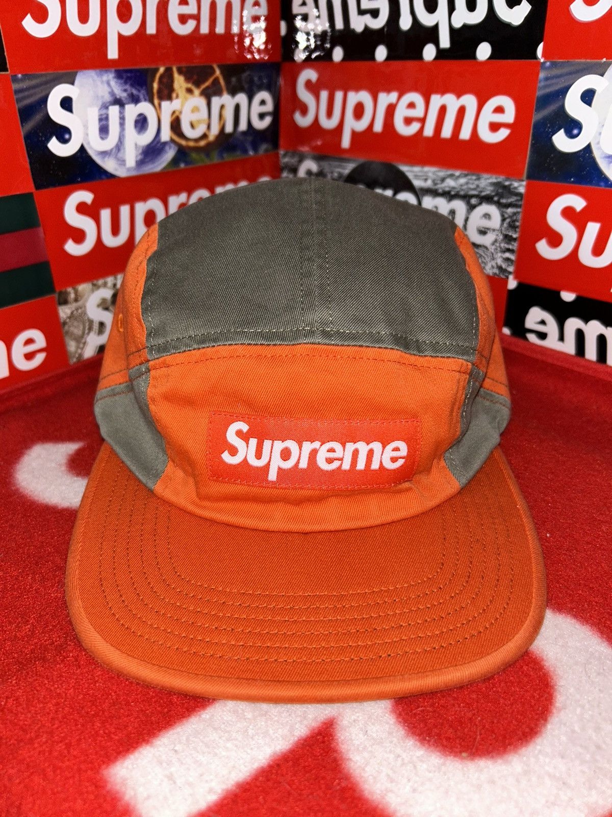 Supreme Supreme Contrast Panel Camp Cap Orange FW18 NEW WITH TAGS Size ONE SIZE - 1 Thumbnail