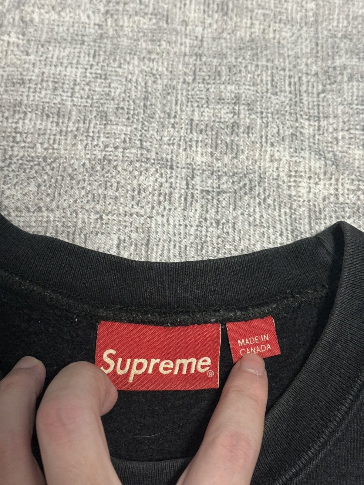 Supreme Supreme black small box crew crewneck Size US L / EU 52-54 / 3 - 4 Thumbnail