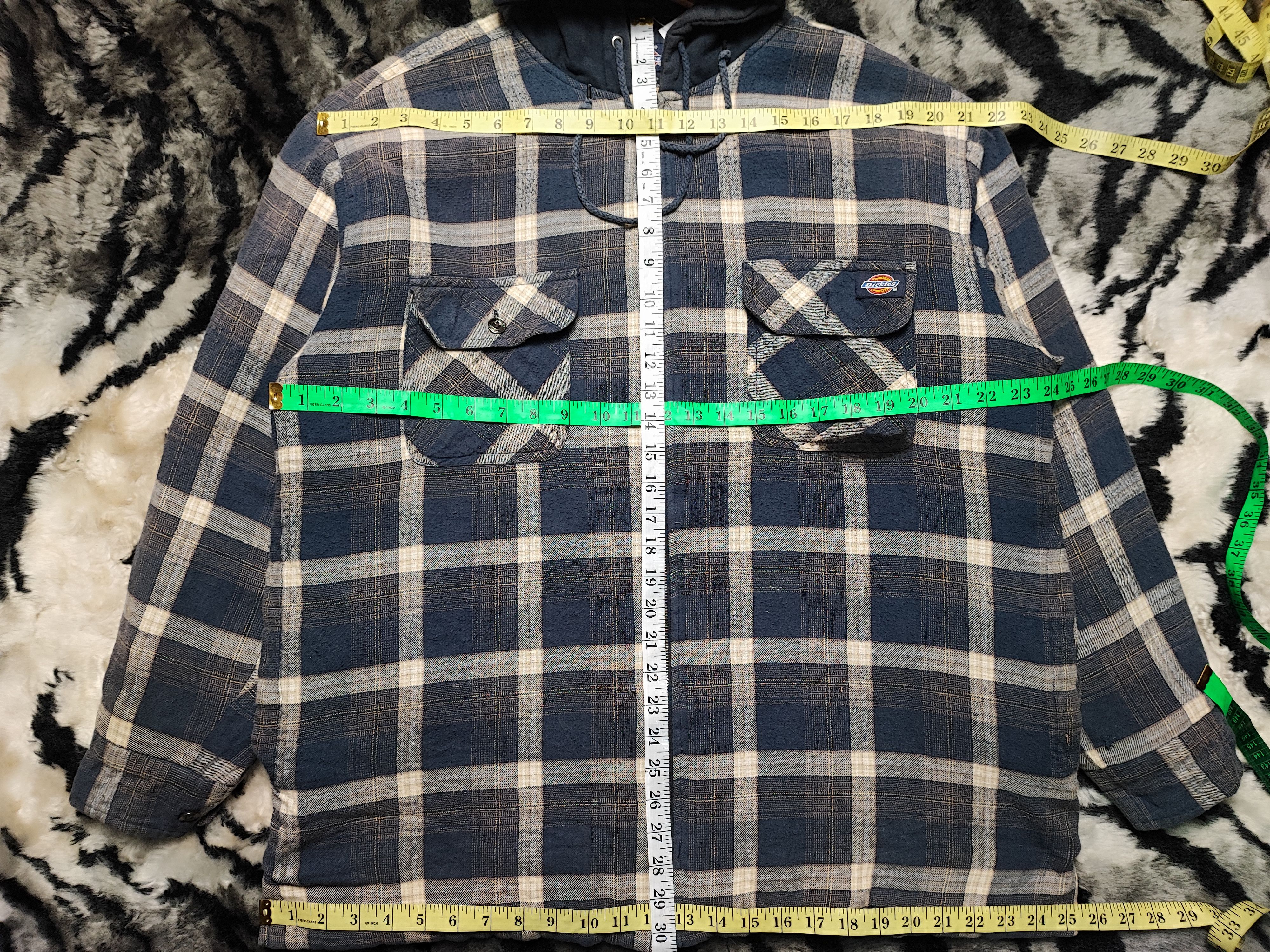 Dickies Vintage Dickies Flannel Hoodie Size US L / EU 52-54 / 3 - 4 Thumbnail