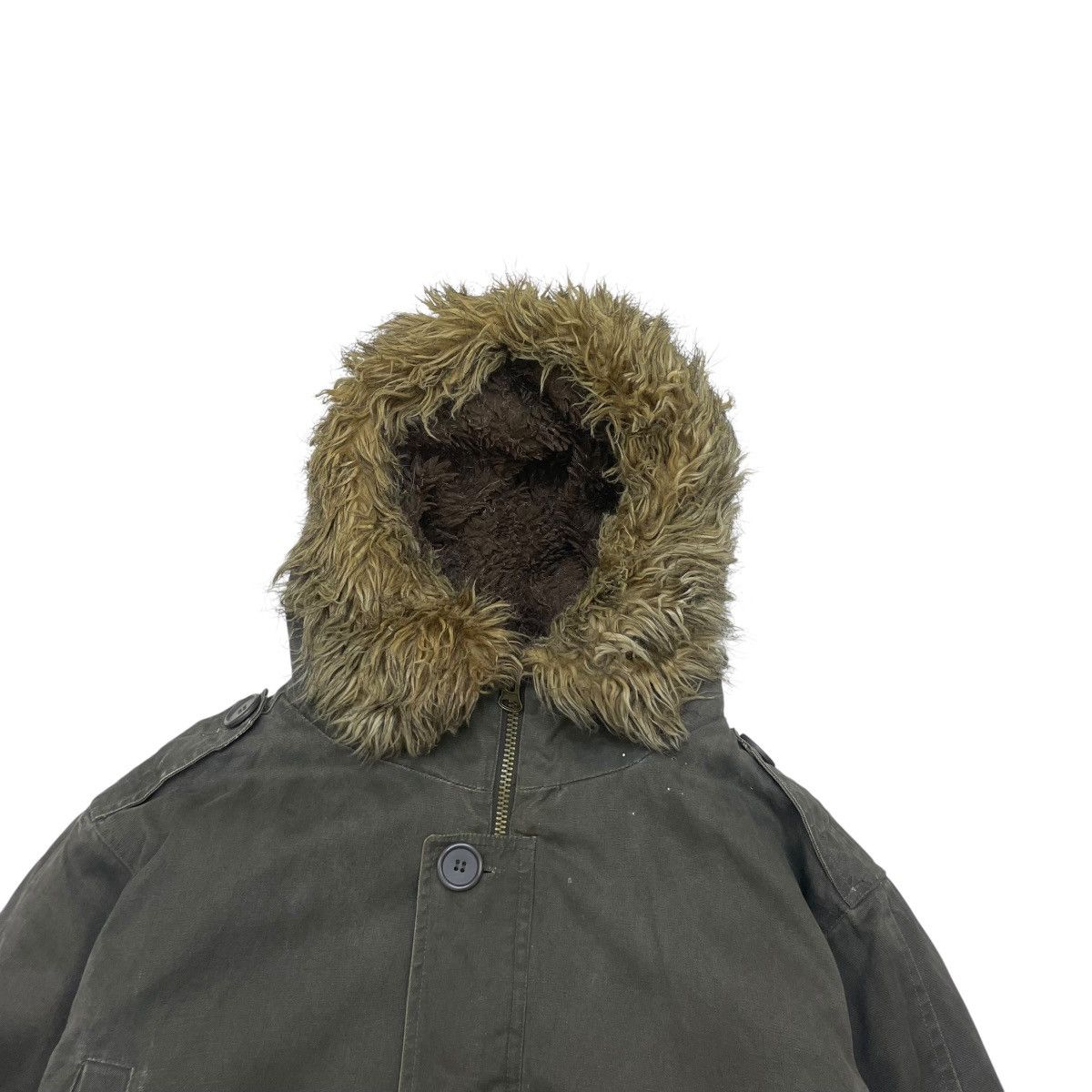 Le Grande Bleu (L.G.B.) 💥Vintage Woolrich Distressed Faux Fur Parka Hooded Jacket Size US M / EU 48-50 / 2 - 3 Thumbnail