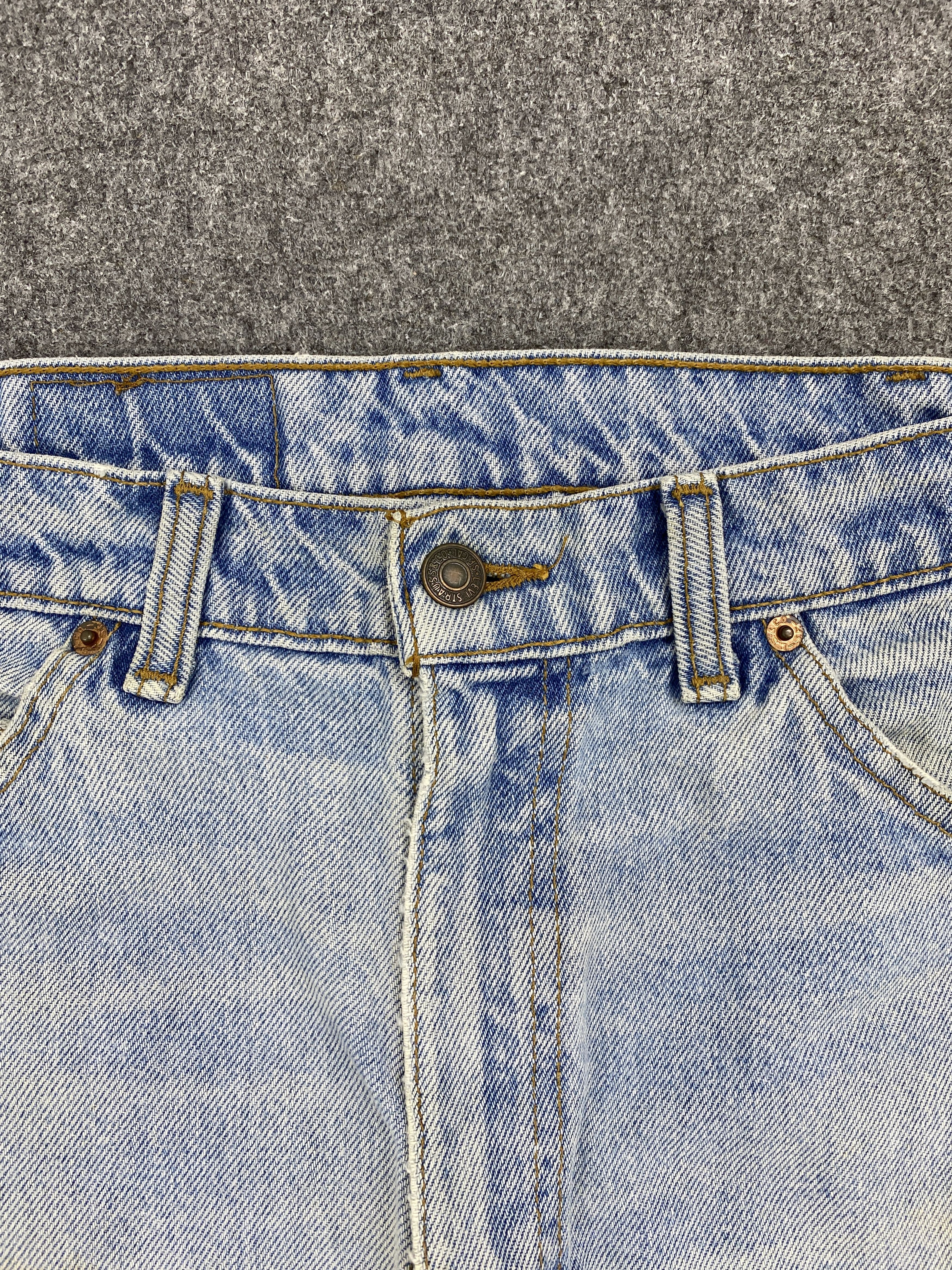 Levi's × Vintage Vintage 90s Levis 634 Orange Tabs Light Washed Jeans Size US 33 - 9 Thumbnail