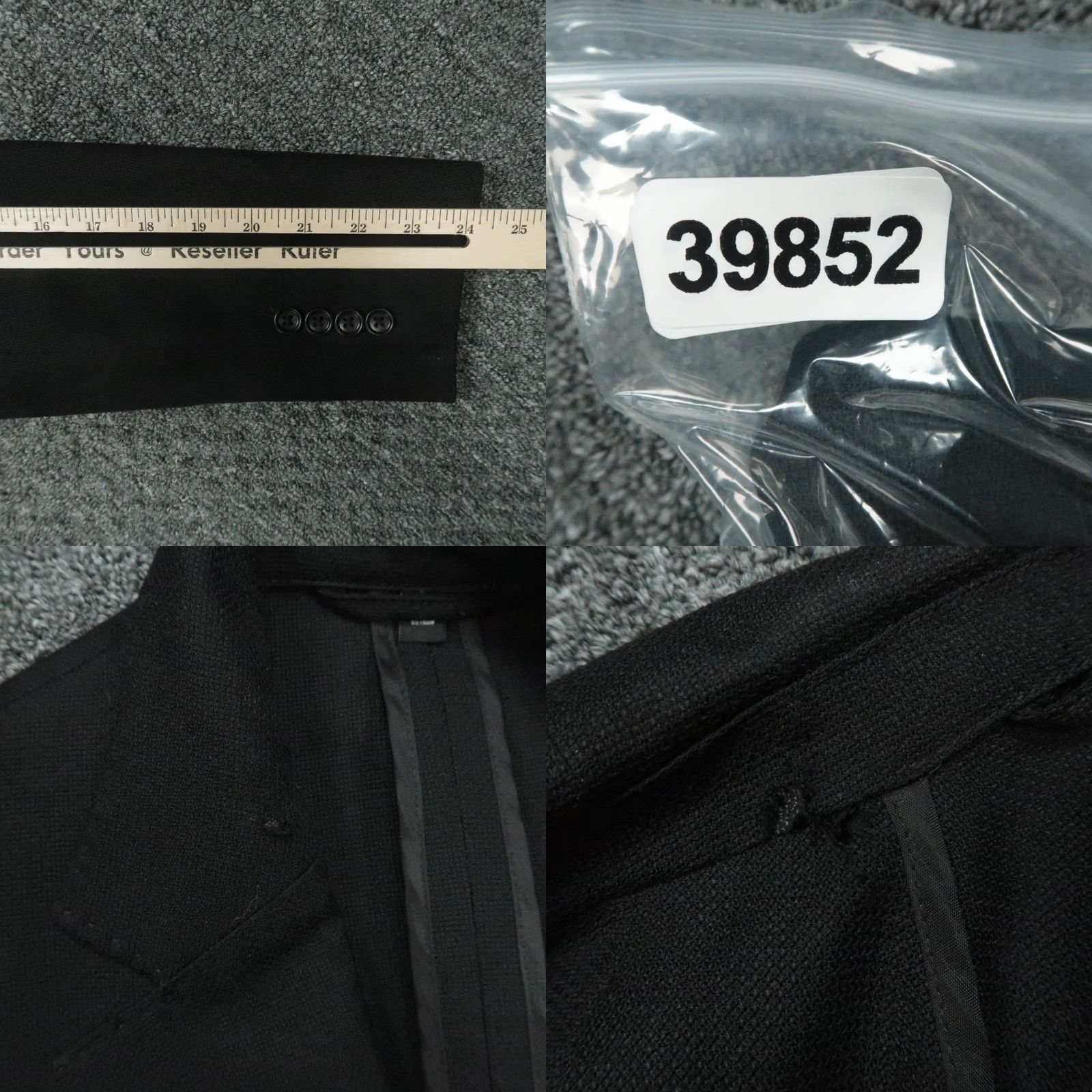 Bonobos Bonobos Blazer Mens 38R Black Wool Slim Single-Breasted Notch Lapel Jacket Coat Size 38R - 10 Thumbnail