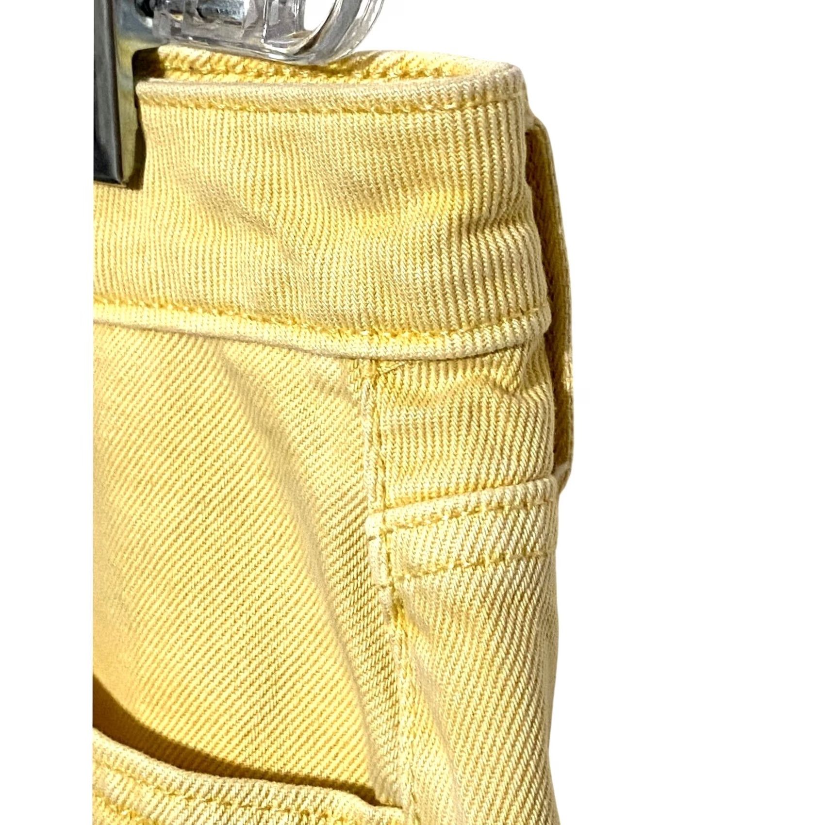 Vintage Wild Fable Denim Bermuda Shorts Womens 16 / 33R Light Yellow Highest Rise Summer Size 38" / US 16 / IT 52 - 5 Thumbnail