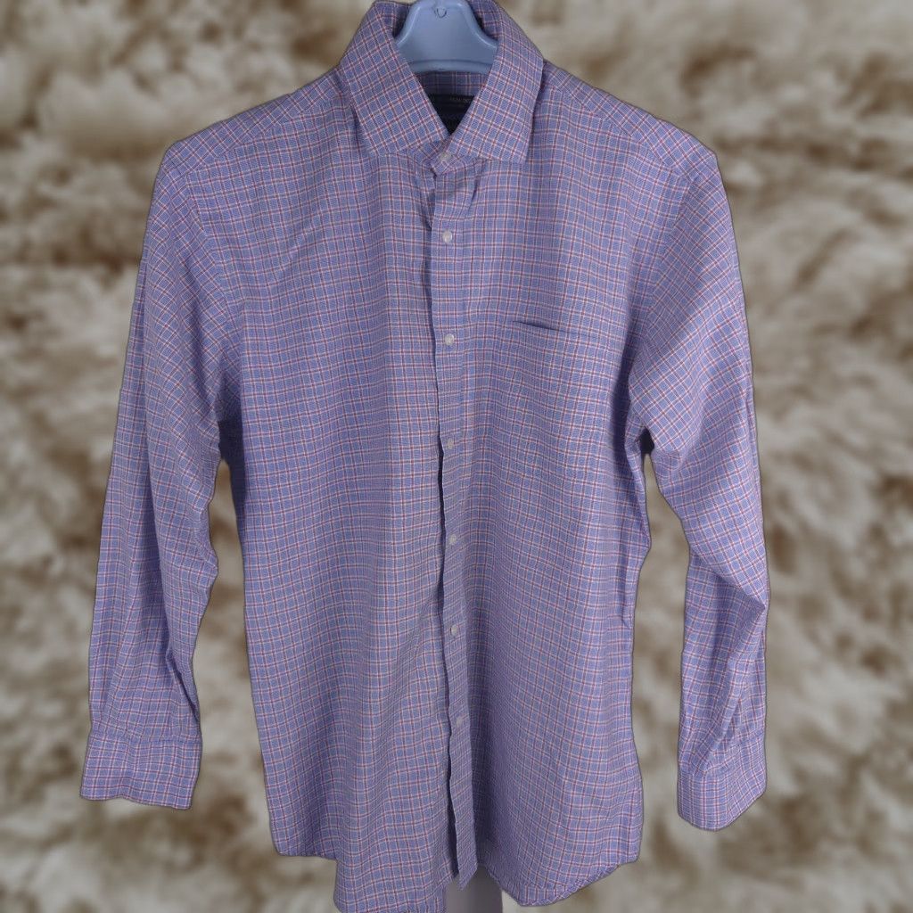 forsyth of canada non iron tailored fit dress shirt Forsyth of Canada Long Sleeve Tailored Fit Non-Iron Sport Shirt Moss / L main image 0
