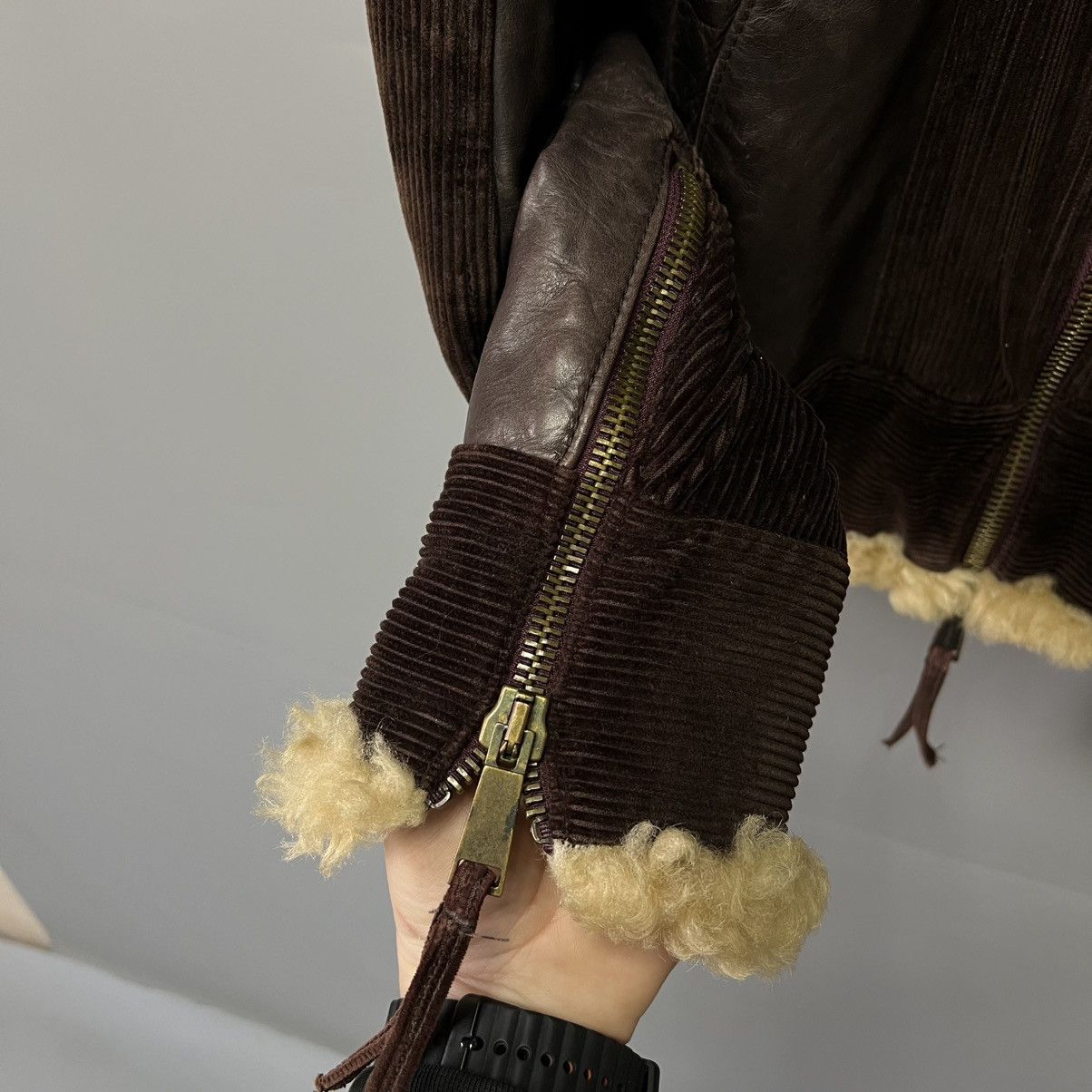 Dsquared2 Dsquared Hybrid Leather Shearling Jacket AW04 Vintage RARE Size US L / EU 52-54 / 3 - 10 Thumbnail