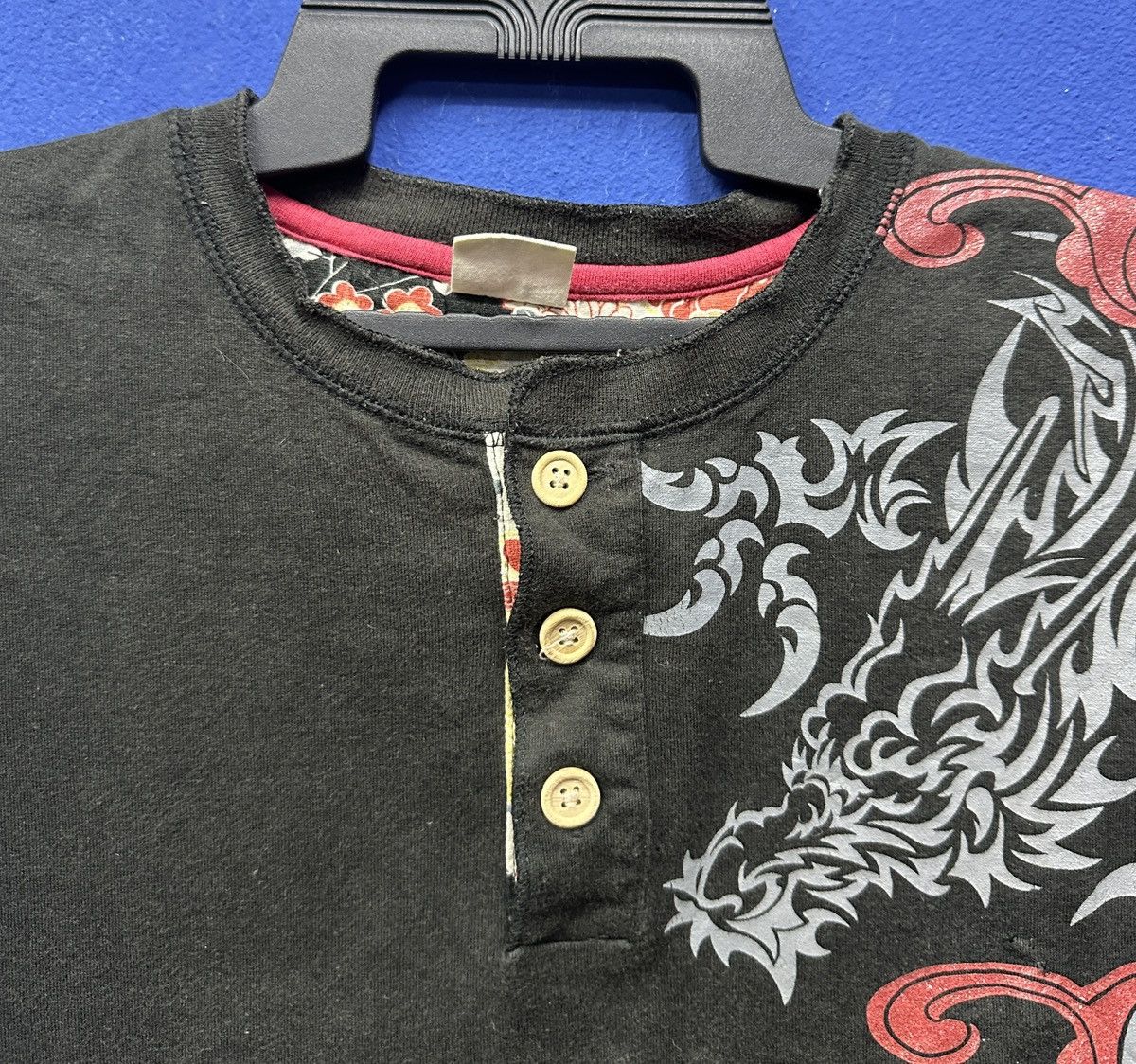 Vintage Rare🔥 Japanesse Sukajan Tshirt Dragon Design Size US M / EU 48-50 / 2 - 3 Thumbnail