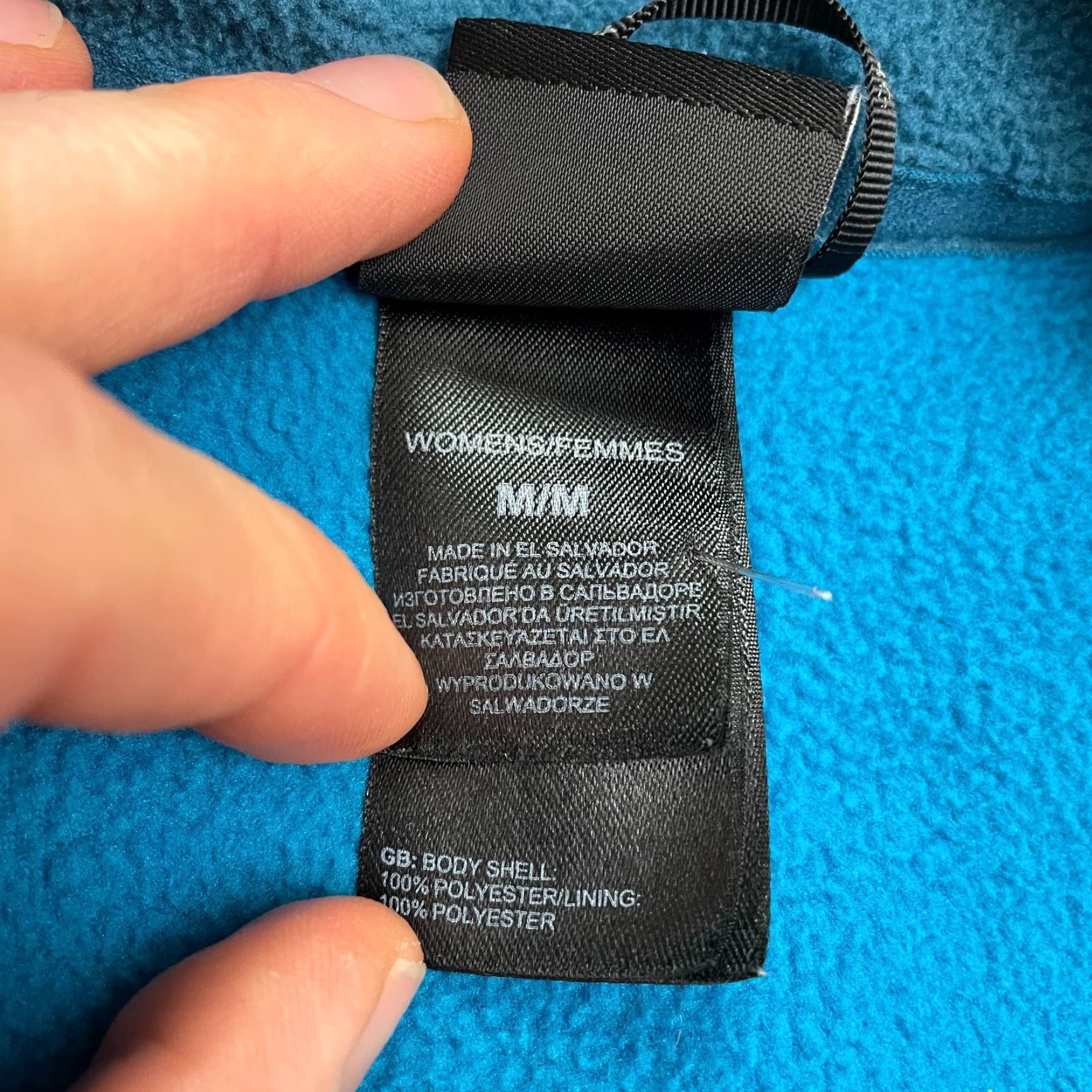 The North Face The North Face Khumbu Fleece Jacket Womens Medium Blue Outdoor Hiking Regular Fit Size M / US 6-8 / IT 42-44 - 7 Thumbnail